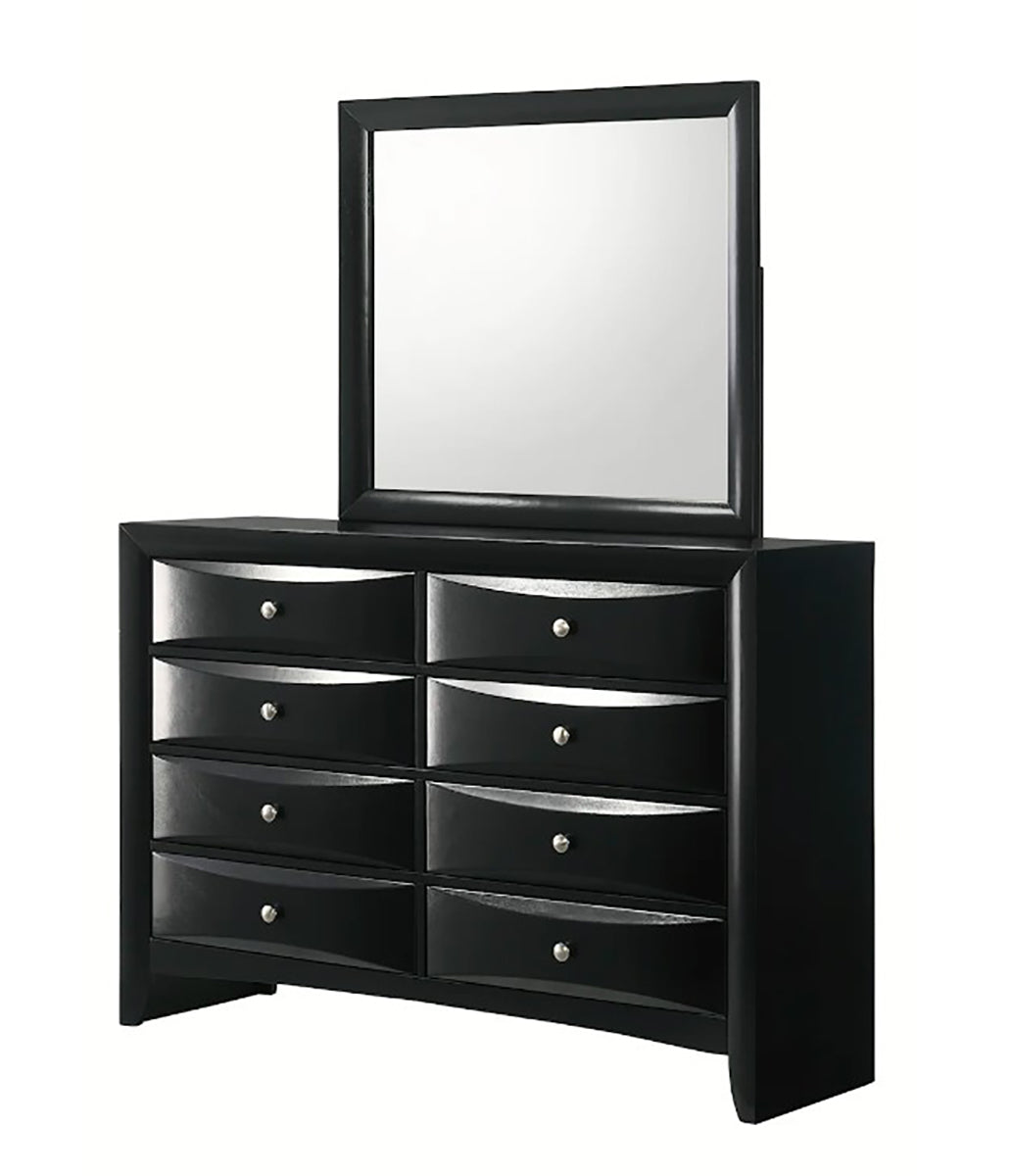 Crown Mark Furniture Fallon 8 Drawer Dresser in Black - Ideal Furniture (Fresno,CA)