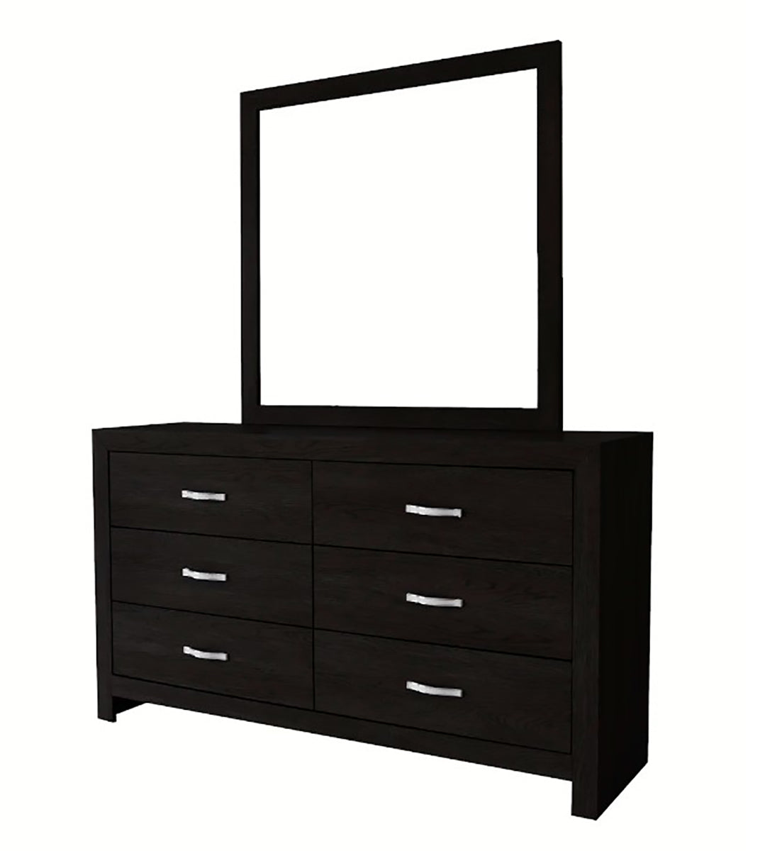 Jaylen 6 Drawer Dresser in Black - Ideal Furniture (Fresno,CA)