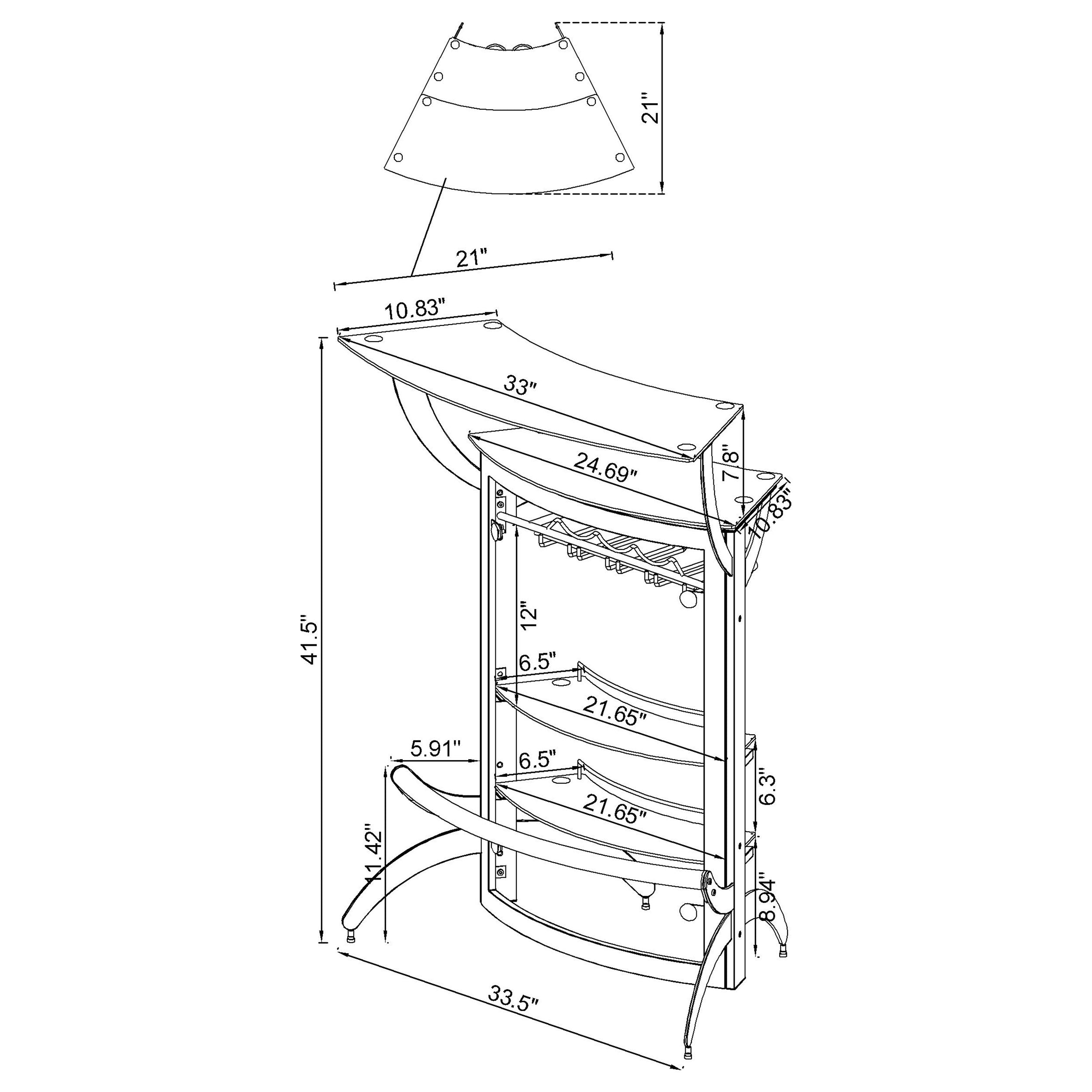 Dallas Home Bar - Ideal Furniture (Fresno,CA)
