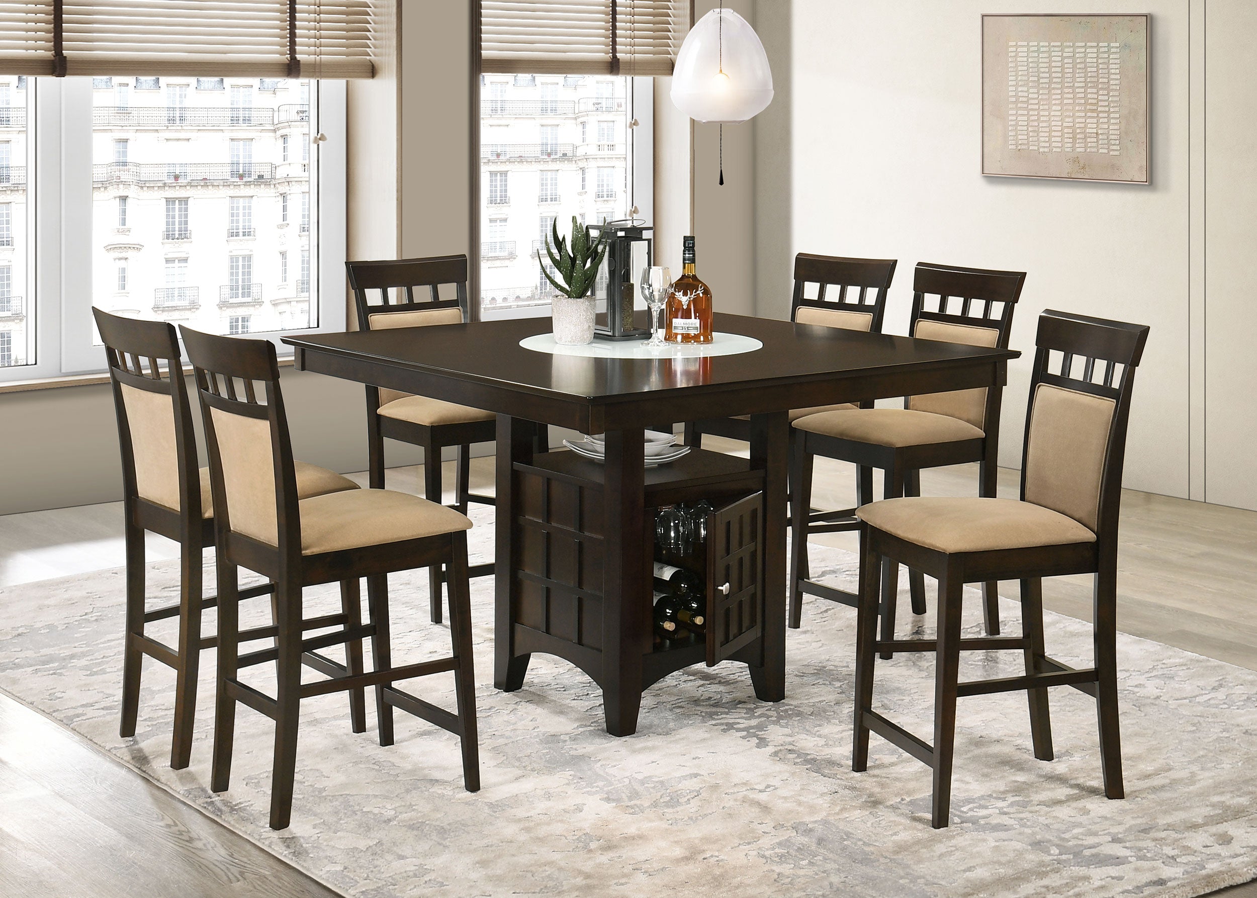 Gabriel Counter Height Dining Set - Ideal Furniture (Fresno,CA)