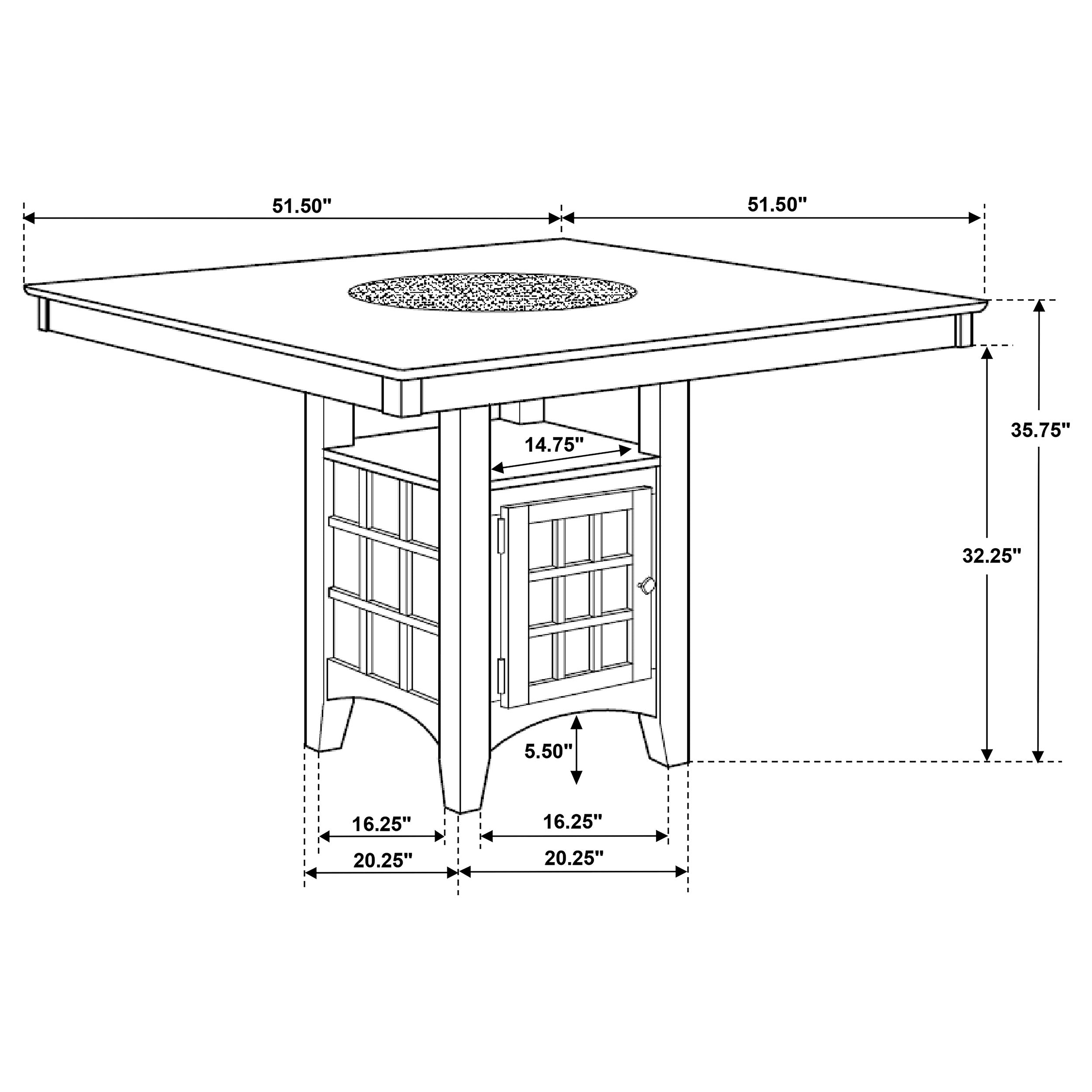 Gabriel Counter Height Dining Table - Ideal Furniture (Fresno,CA)