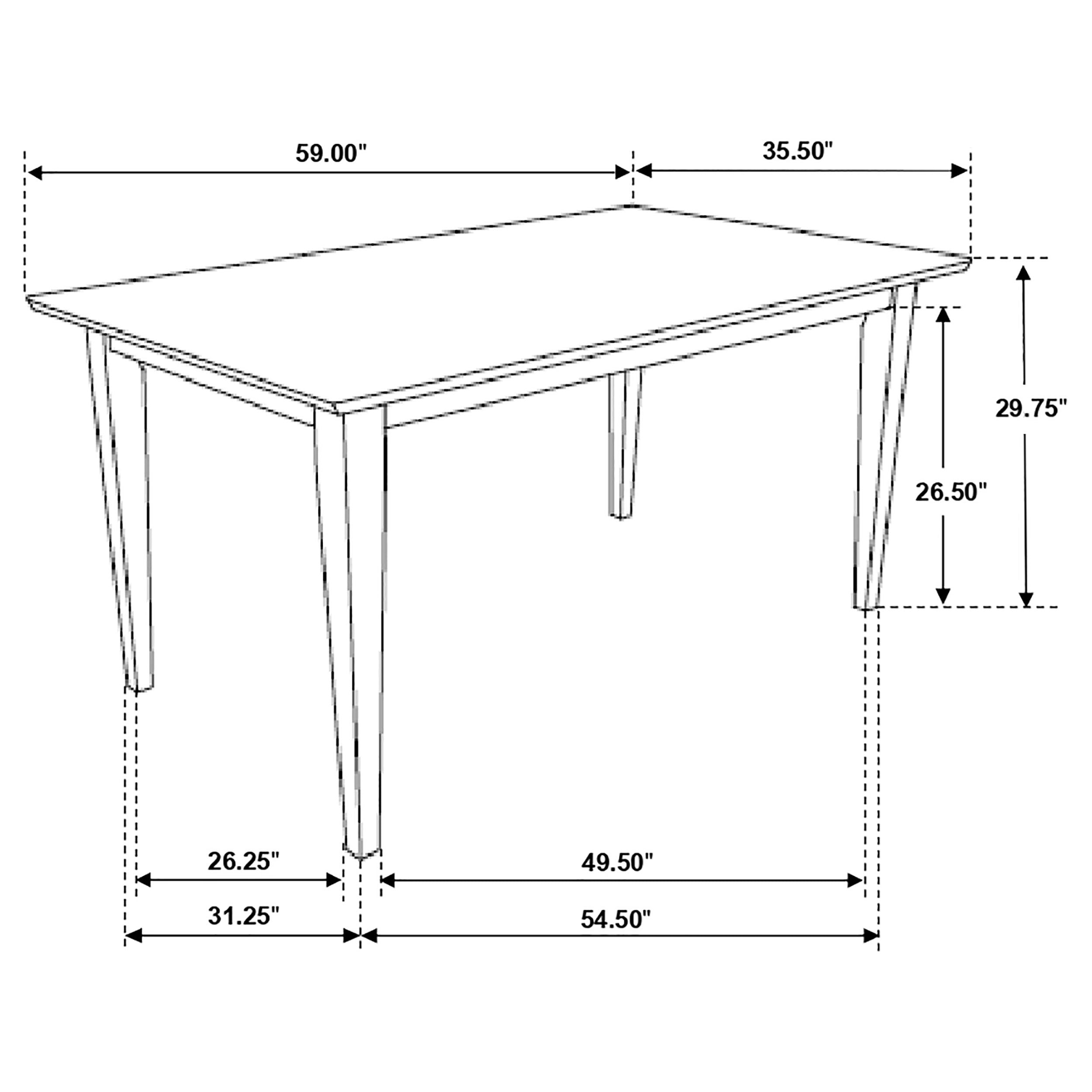 Gabriel Dining Table - Ideal Furniture (Fresno,CA)