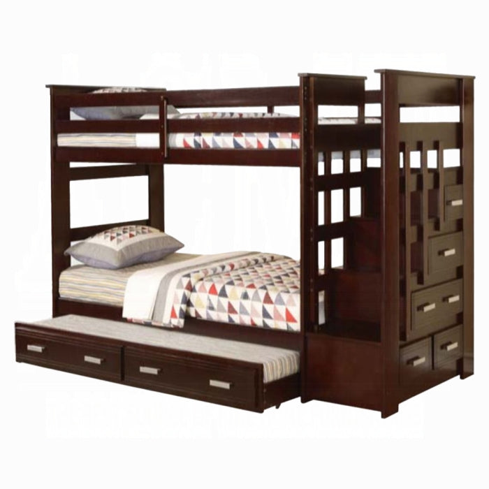 Allentown Twin-Twin Bunk Bed With Trundle and Storage - Ideal Furniture (Fresno,CA)