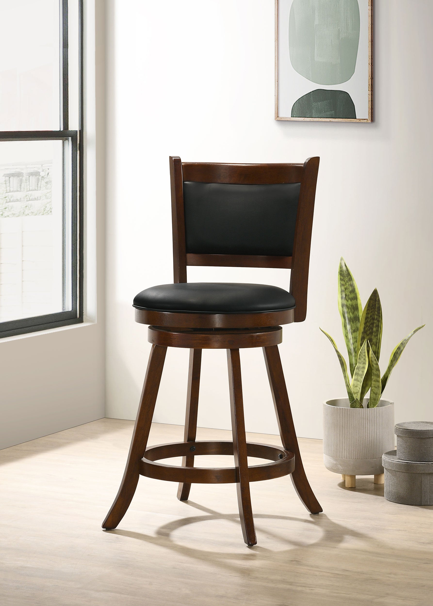 Broxton Swivel Counter Chair - Ideal Furniture (Fresno,CA)