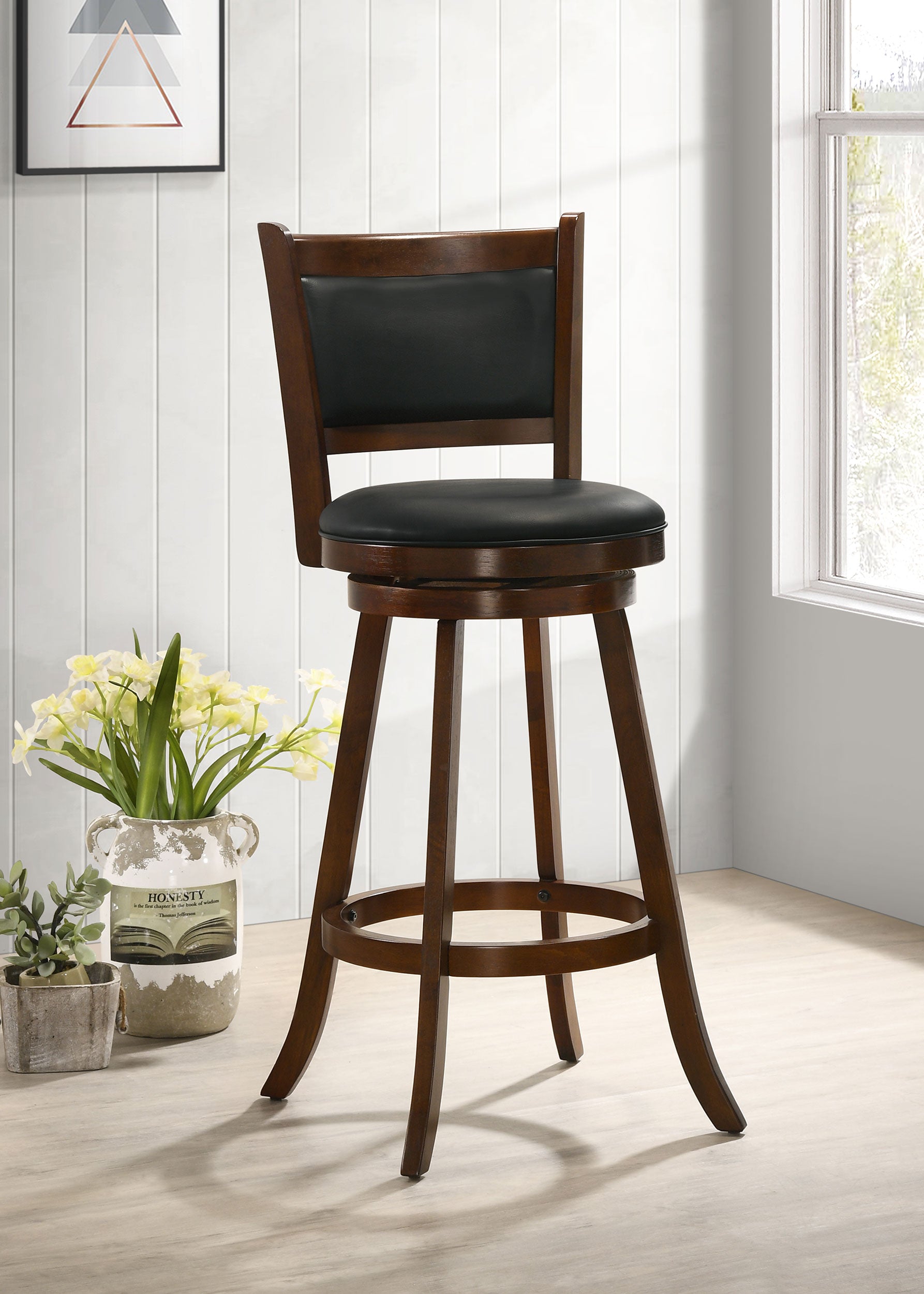 Broxton Swivel Bar Chair - Ideal Furniture (Fresno,CA)