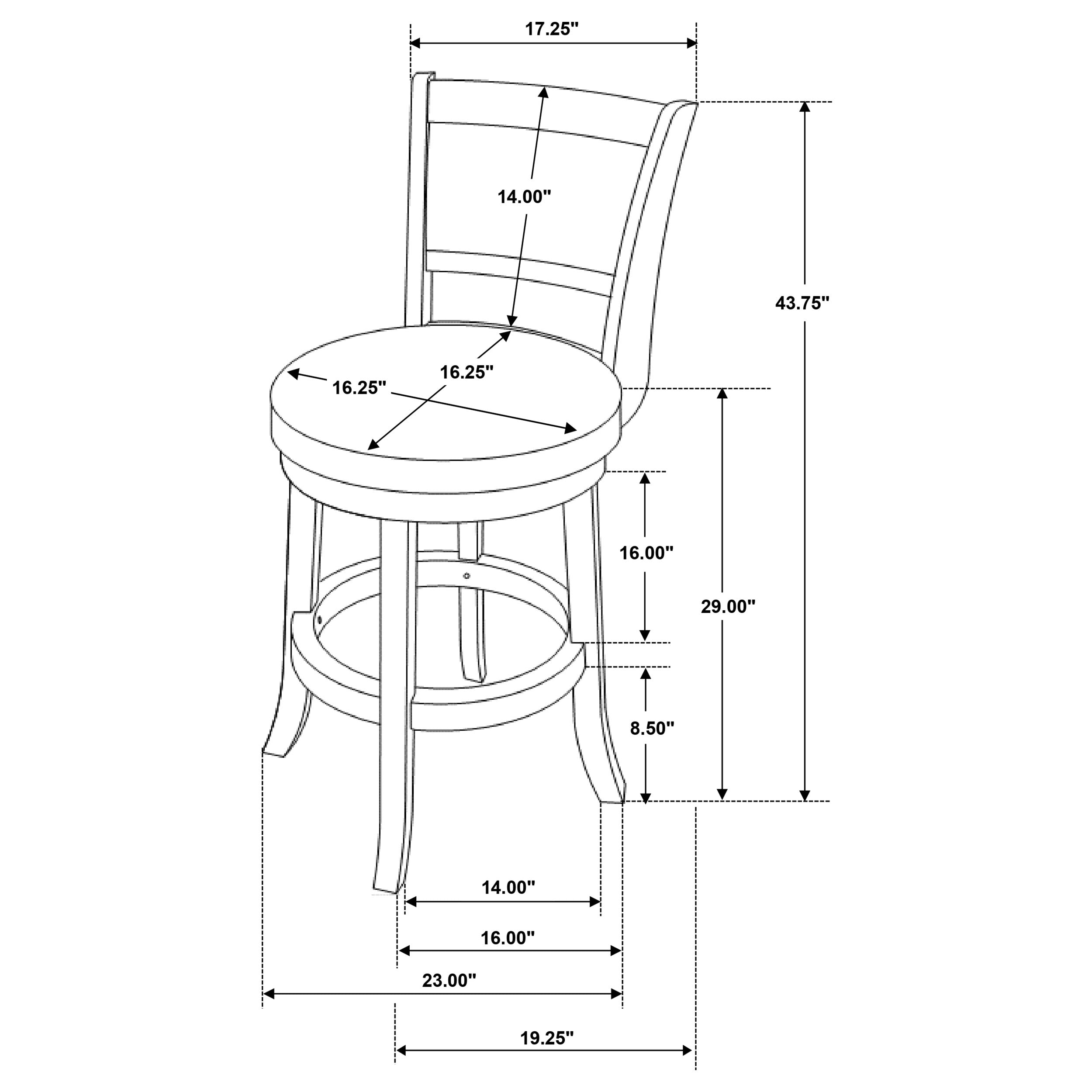 Broxton Swivel Bar Chair - Ideal Furniture (Fresno,CA)