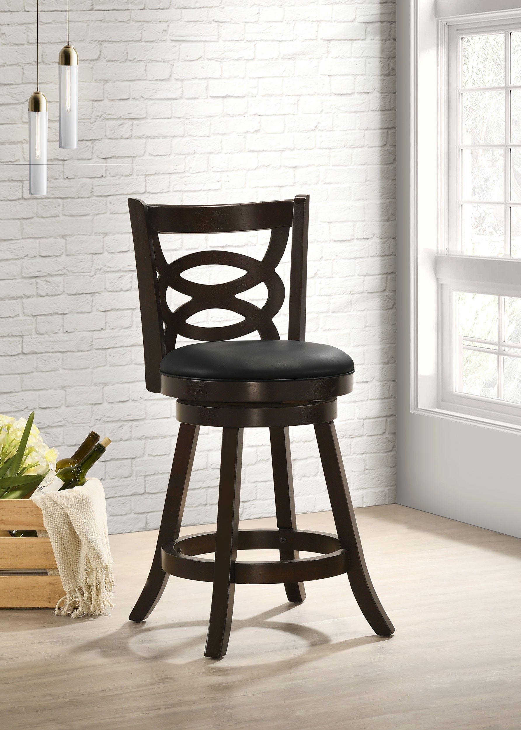 Calecita Swivel Counter Chair - Ideal Furniture (Fresno,CA)