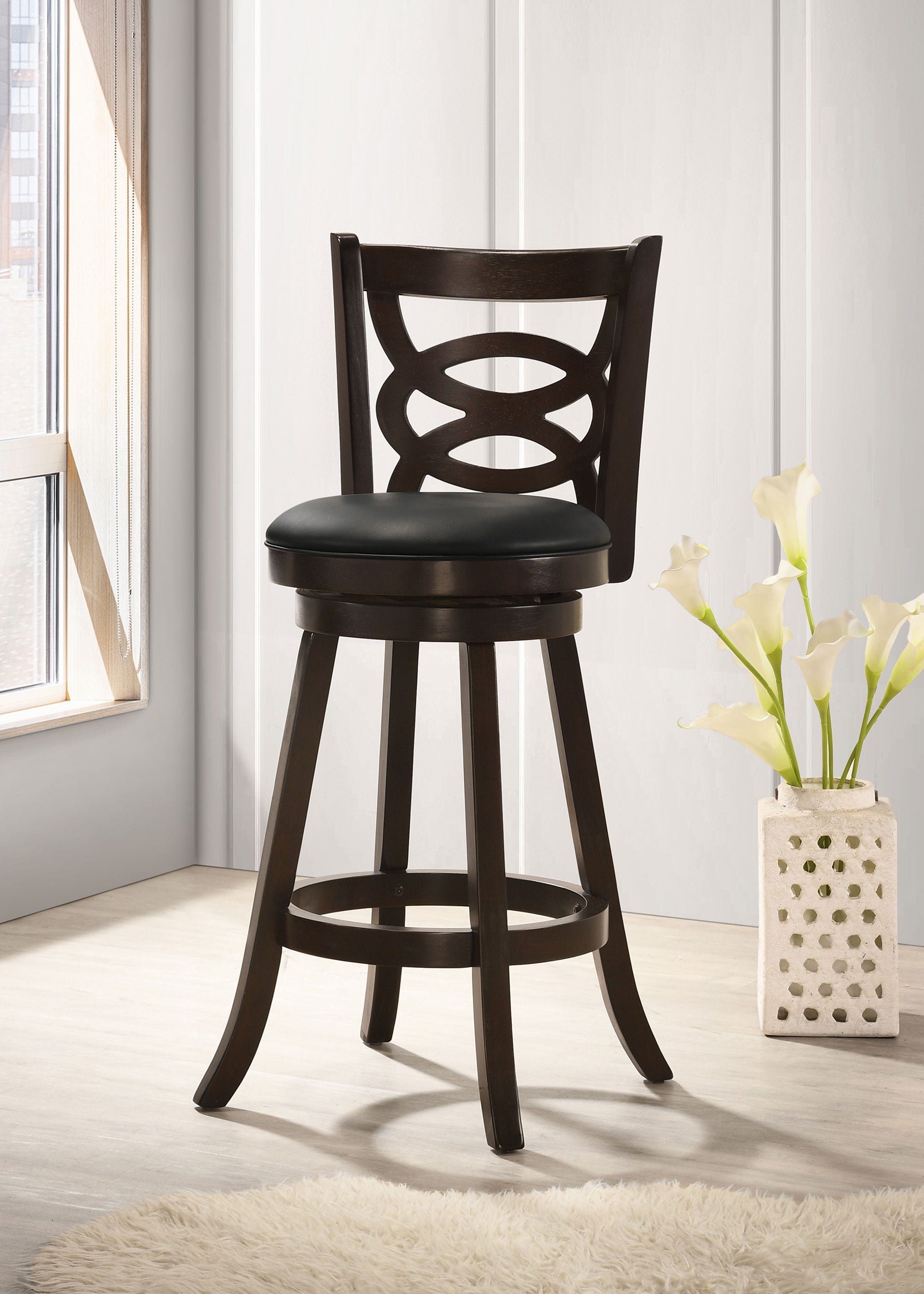 Calecita Swivel Bar Chair - Ideal Furniture (Fresno,CA)