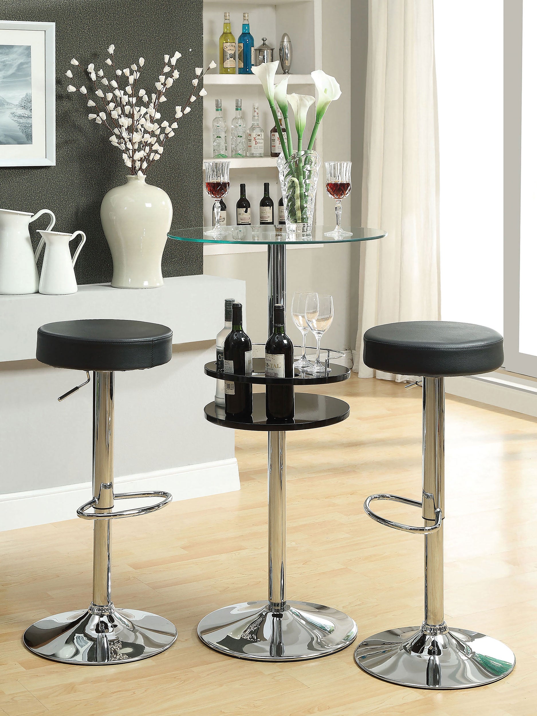Ramses Adjustable Bar Stool - Ideal Furniture (Fresno,CA)