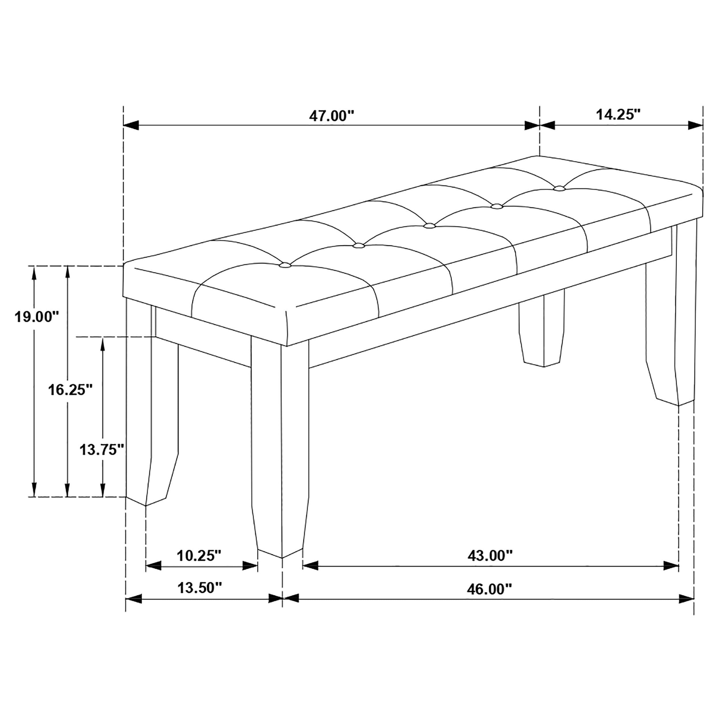 Dalila Dining Bench - Ideal Furniture (Fresno,CA)