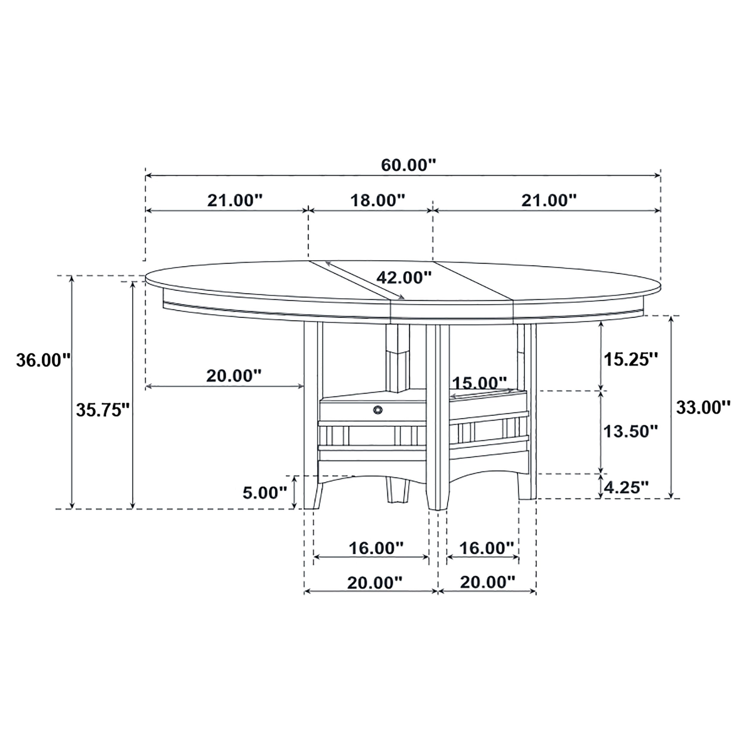 Lavon Counter Height Extension Dining Table - Ideal Furniture (Fresno,CA)