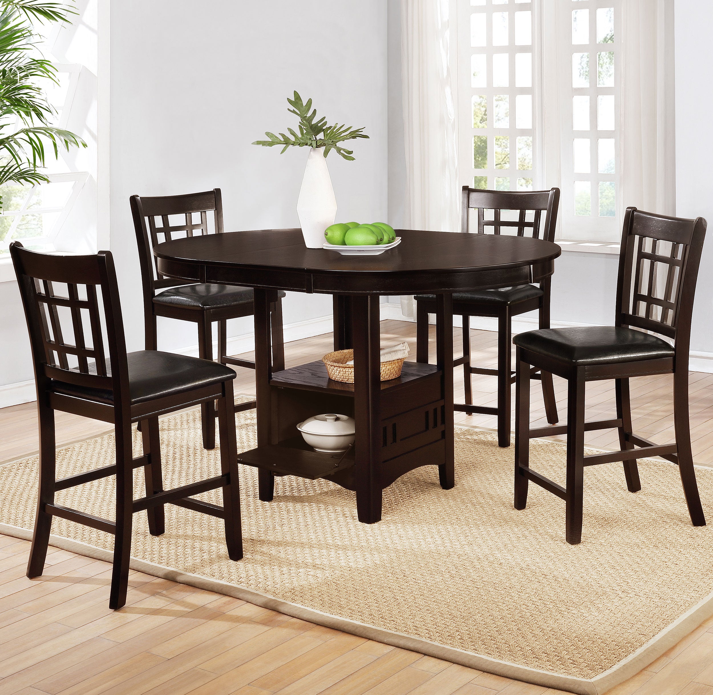 Lavon Counter Height Extension Dining Table - Ideal Furniture (Fresno,CA)