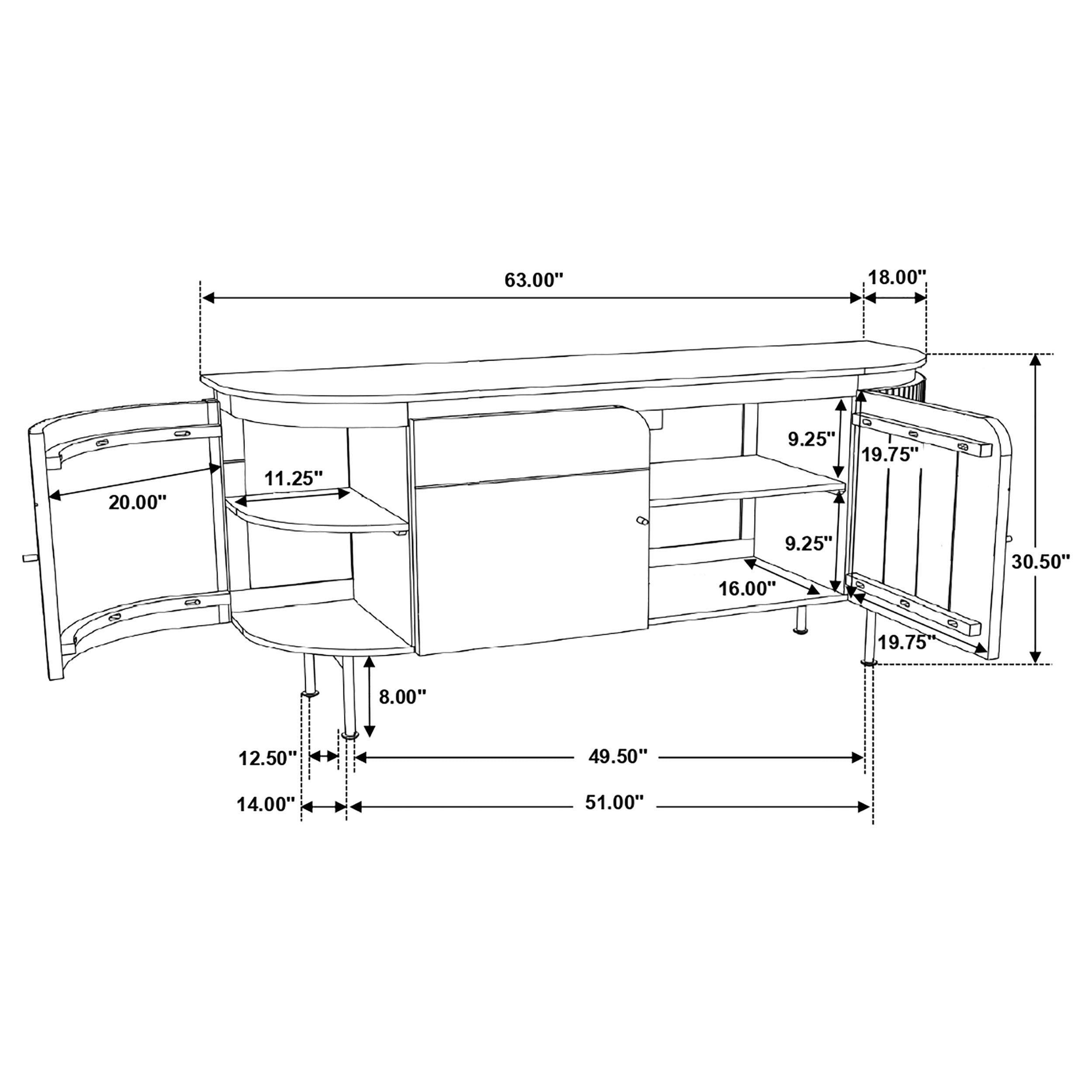 Ortega Sideboard - Ideal Furniture (Fresno,CA)