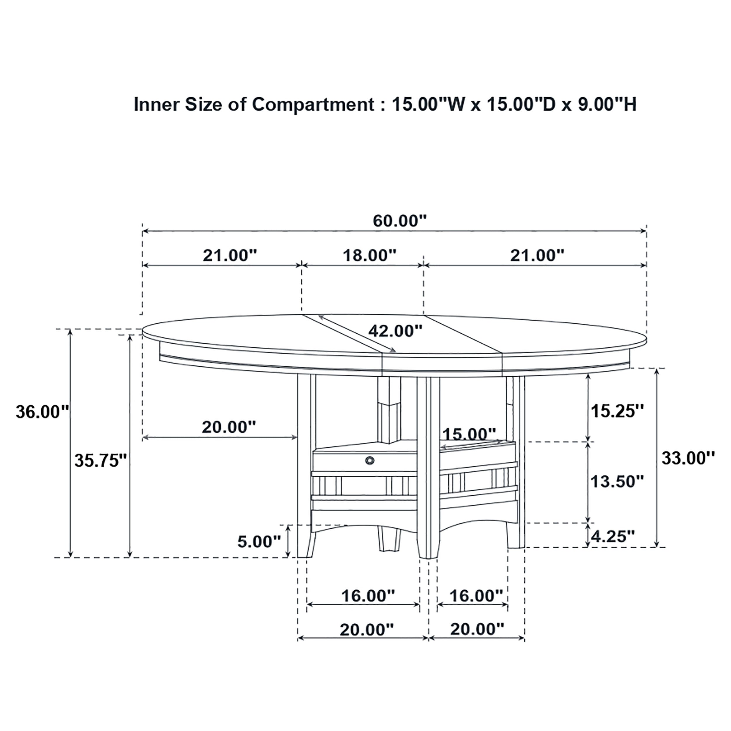 Lavon Counter Height Extension Dining Table - Ideal Furniture (Fresno,CA)