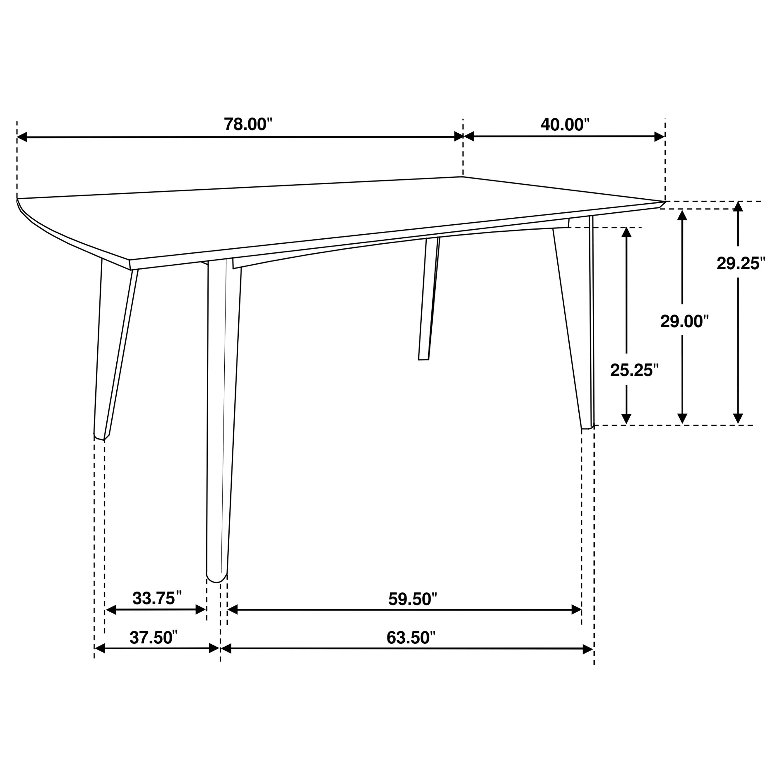 Malone Dining Table - Ideal Furniture (Fresno,CA)