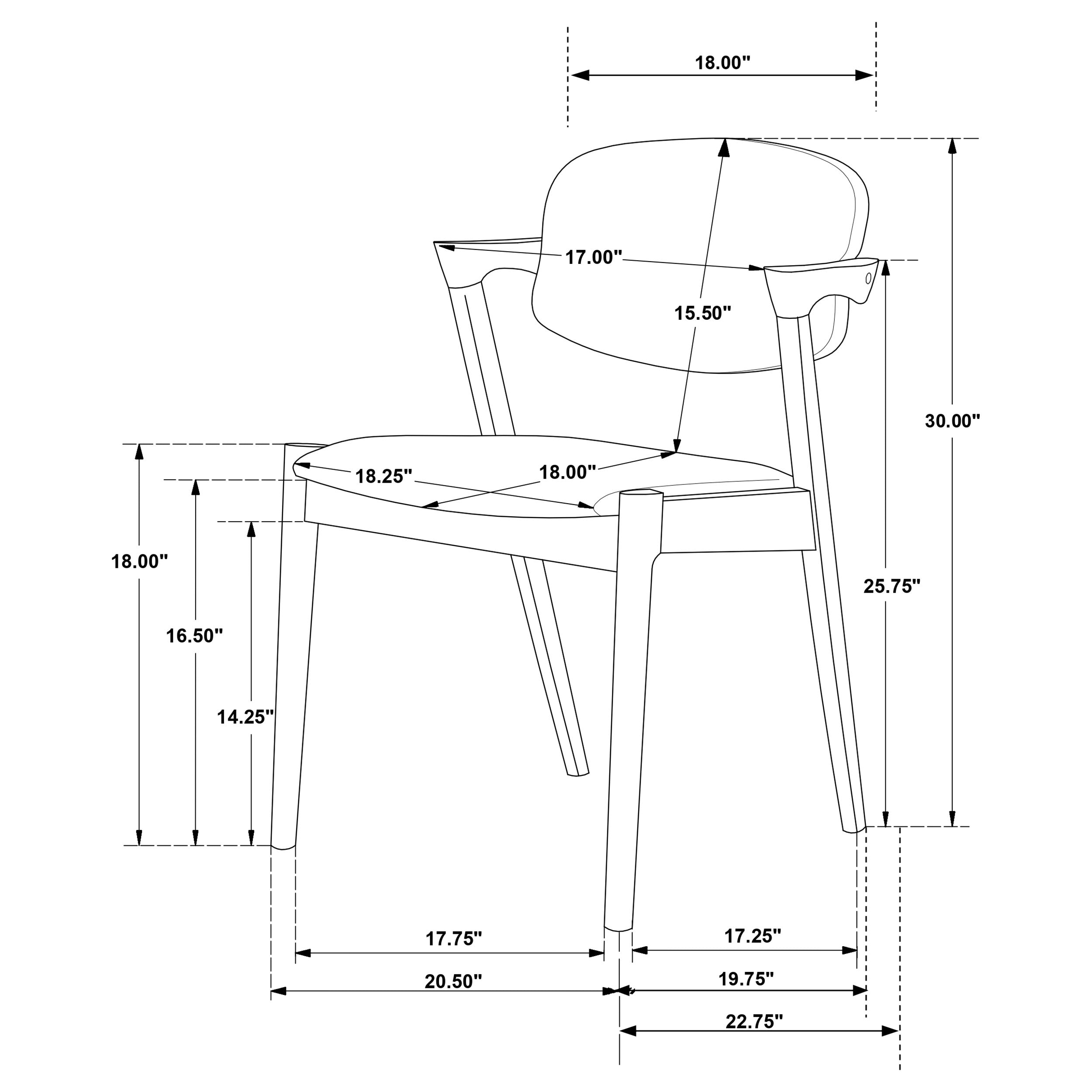 Malone Dining Arm Chair - Ideal Furniture (Fresno,CA)