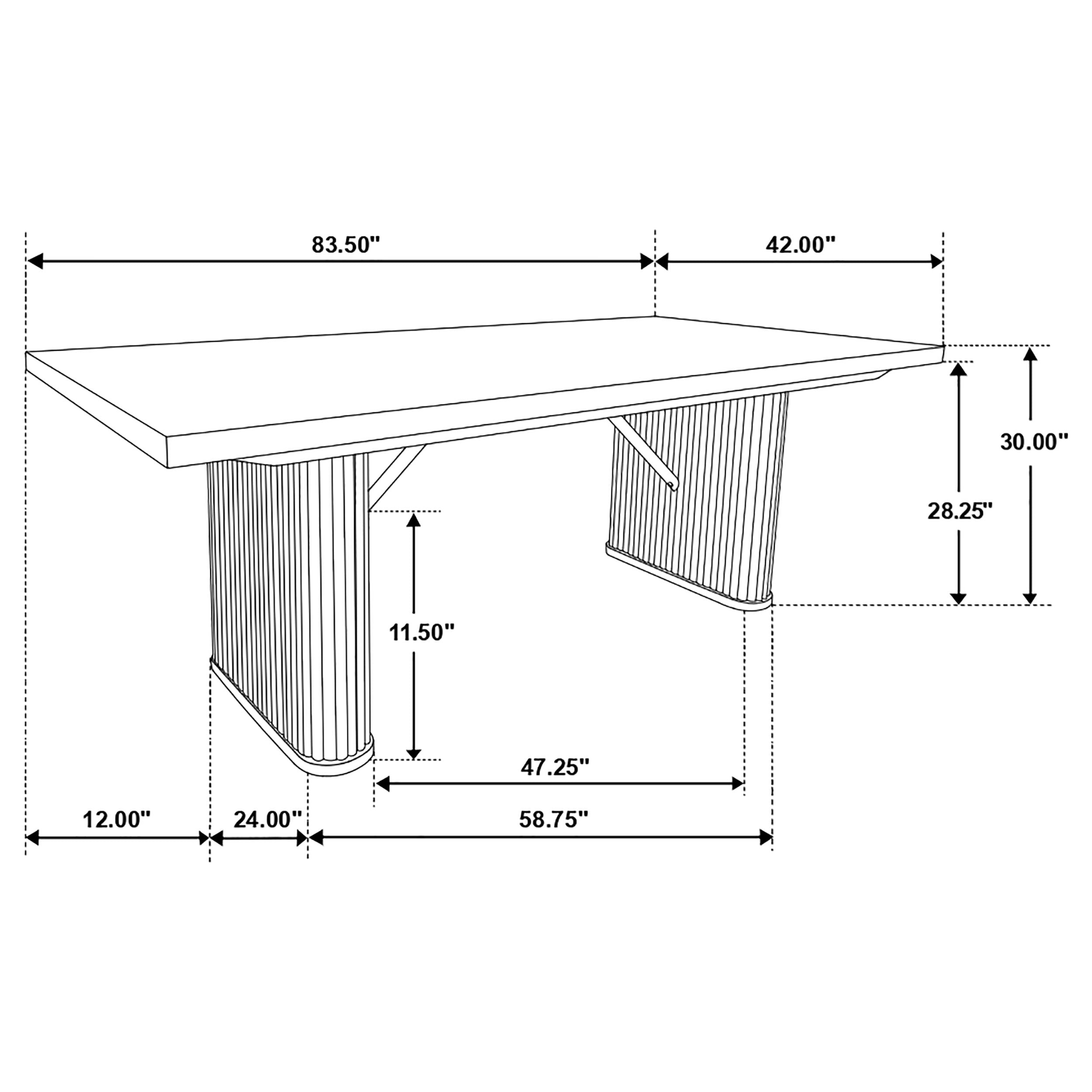Catherine Dining Table - Ideal Furniture (Fresno,CA)