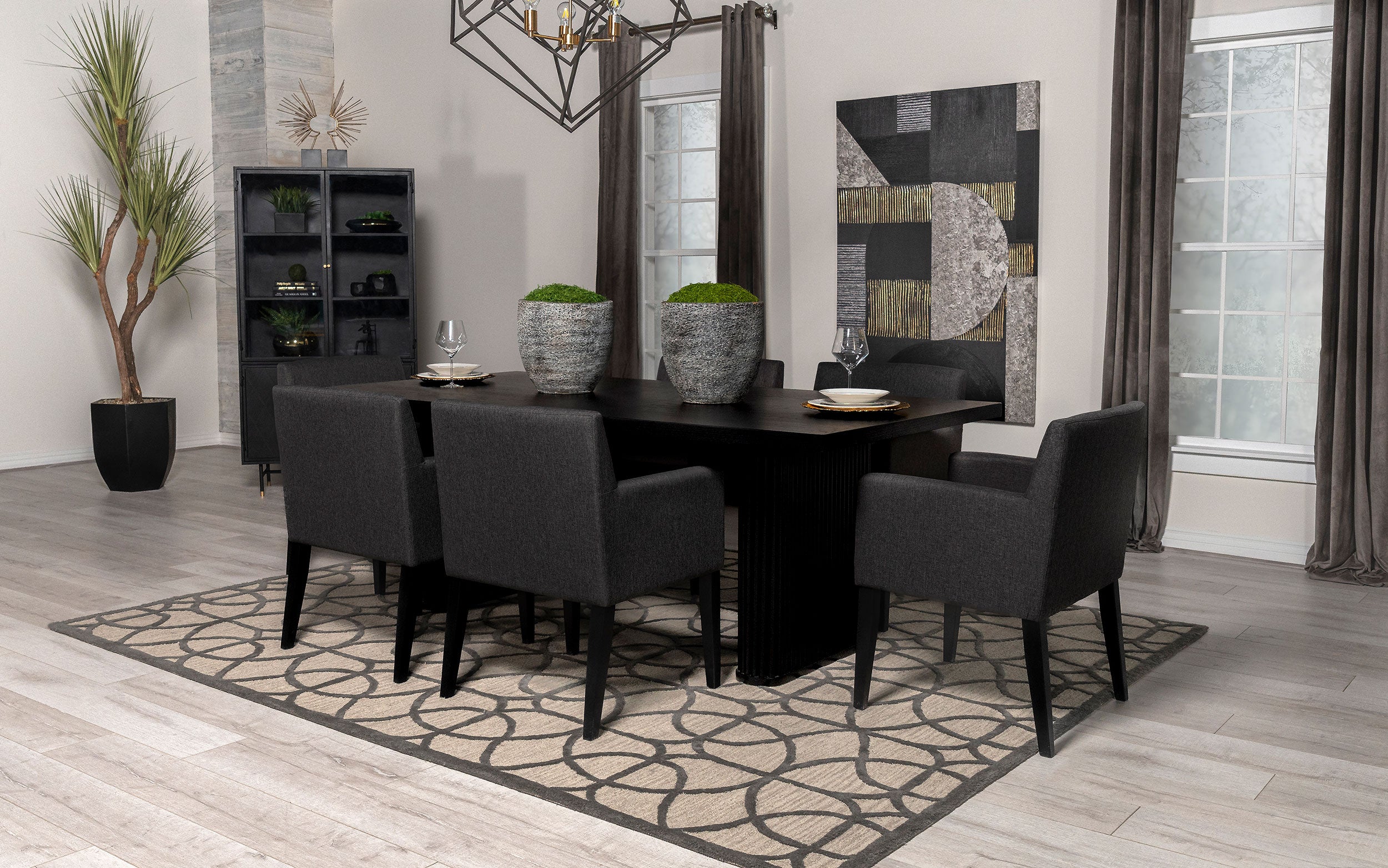 Catherine Dining Arm Chair - Ideal Furniture (Fresno,CA)