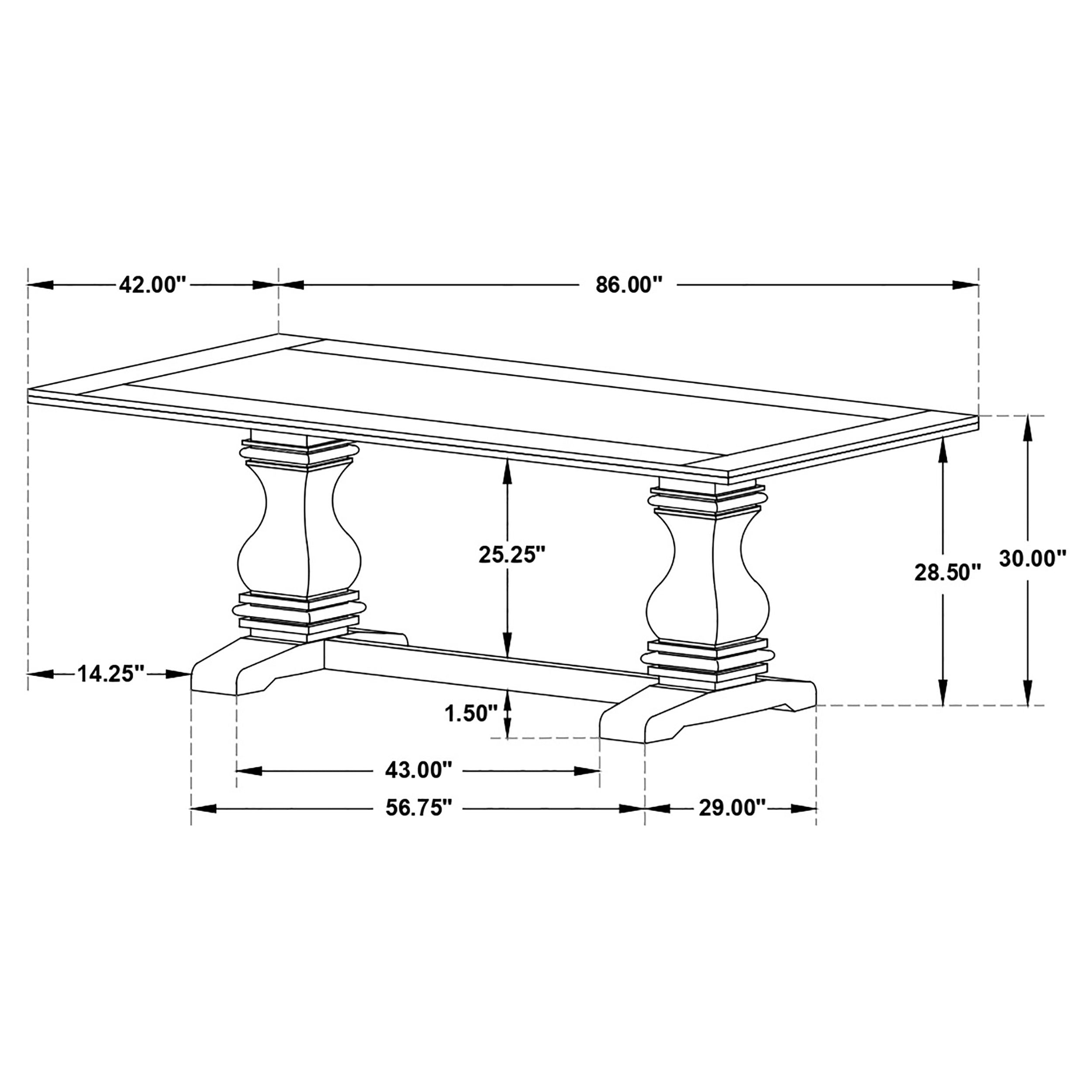 Parkins Dining Set - Ideal Furniture (Fresno,CA)