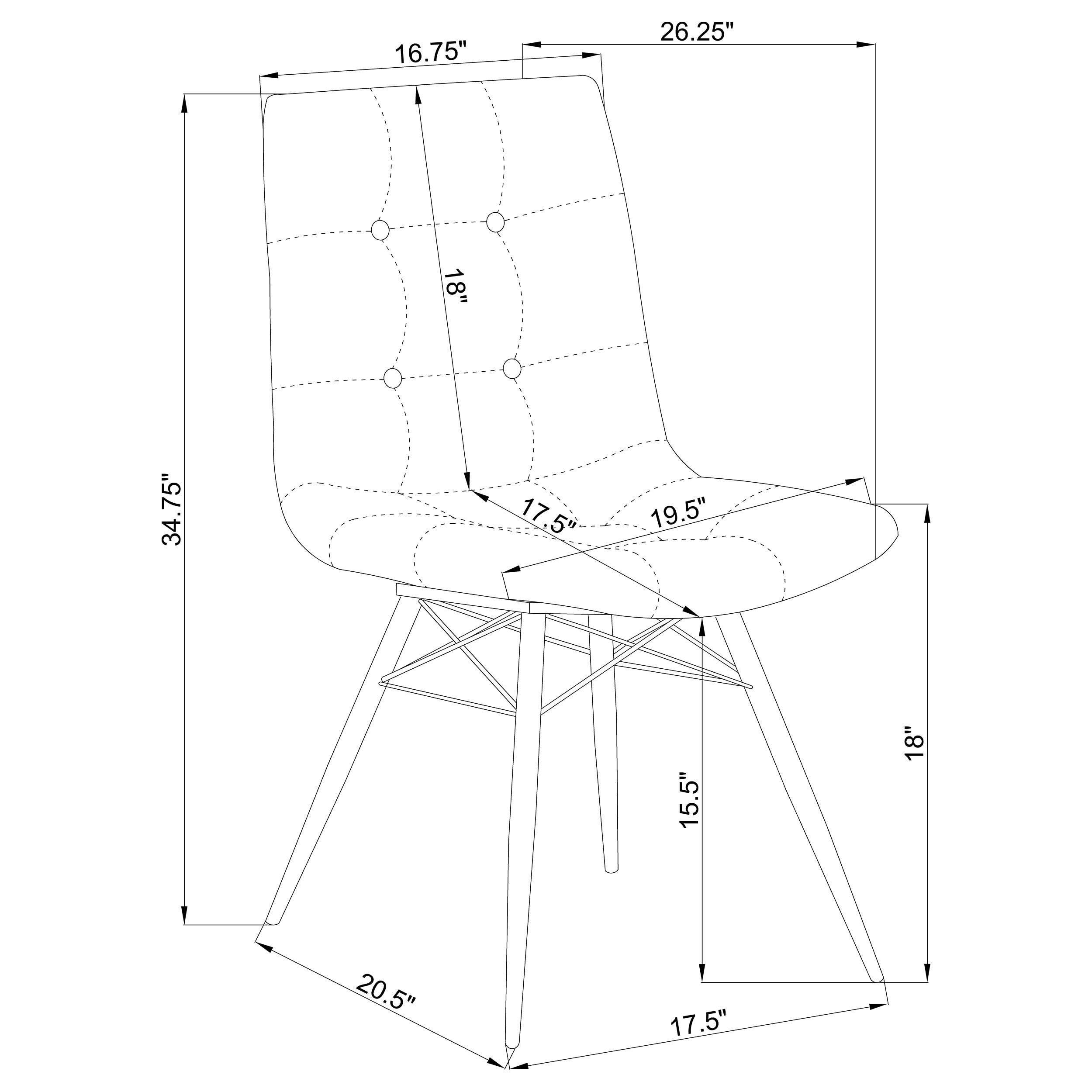 Aiken Dining Side Chair - Ideal Furniture (Fresno,CA)
