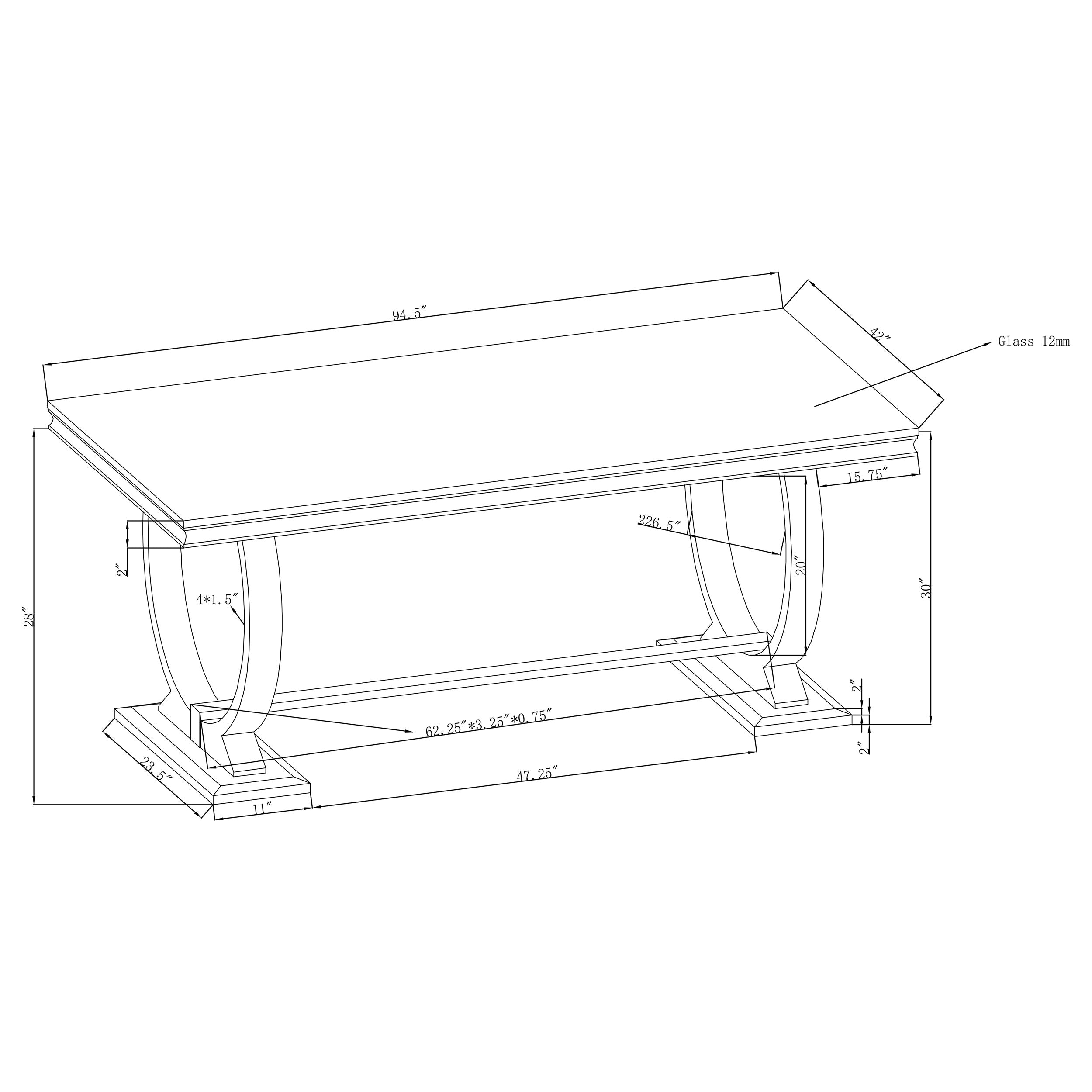 Antoine Dining Table - Ideal Furniture (Fresno,CA)