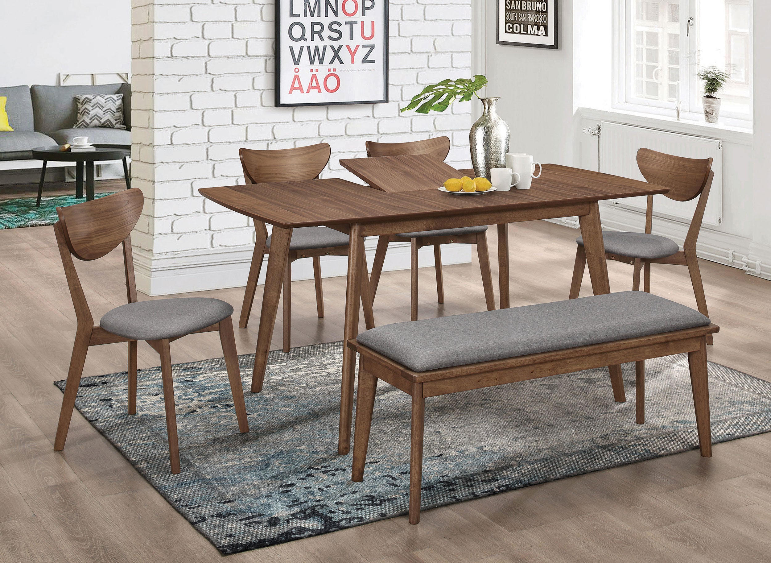 Alfredo Dining Bench - Ideal Furniture (Fresno,CA)