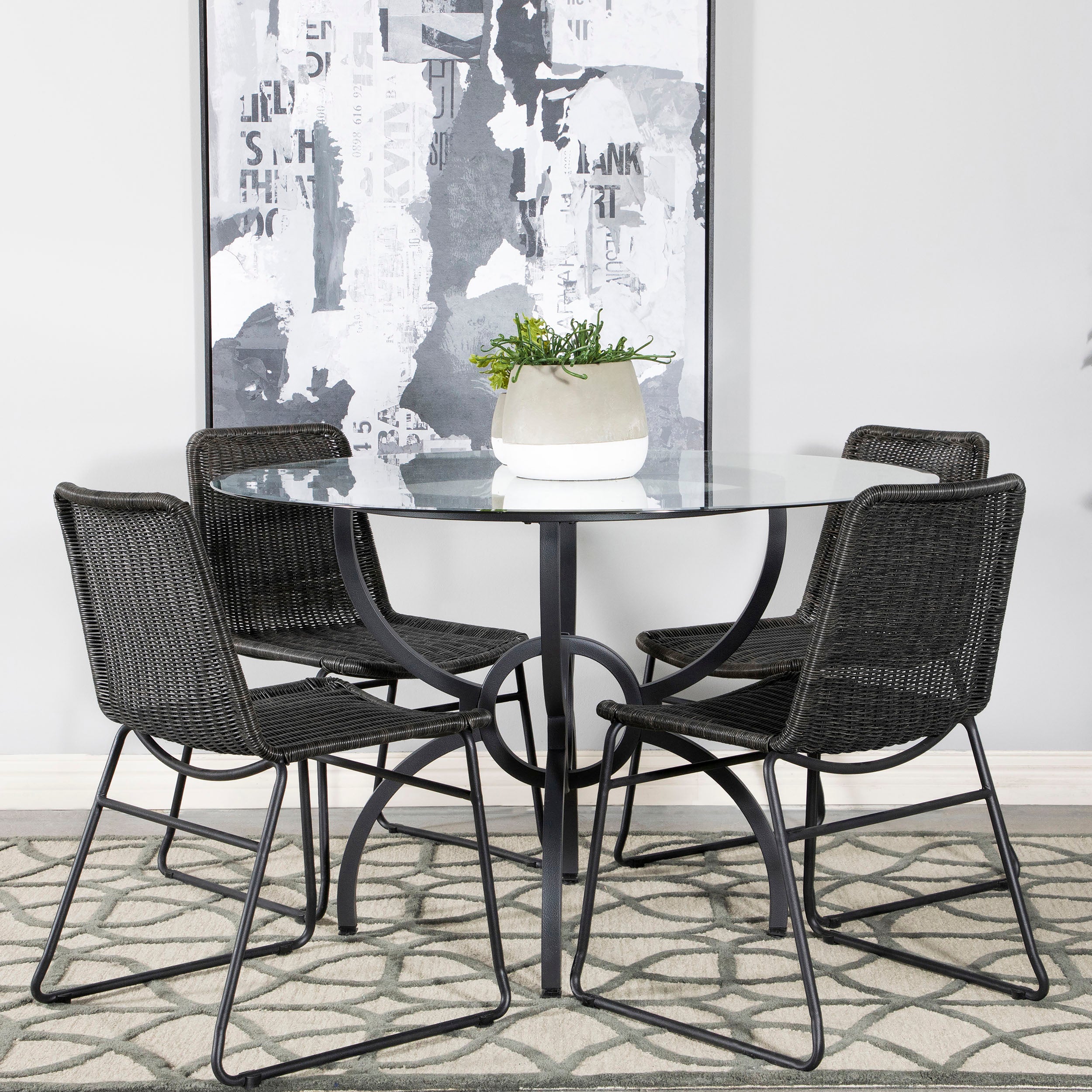 Aviano Dining Set - Ideal Furniture (Fresno,CA)