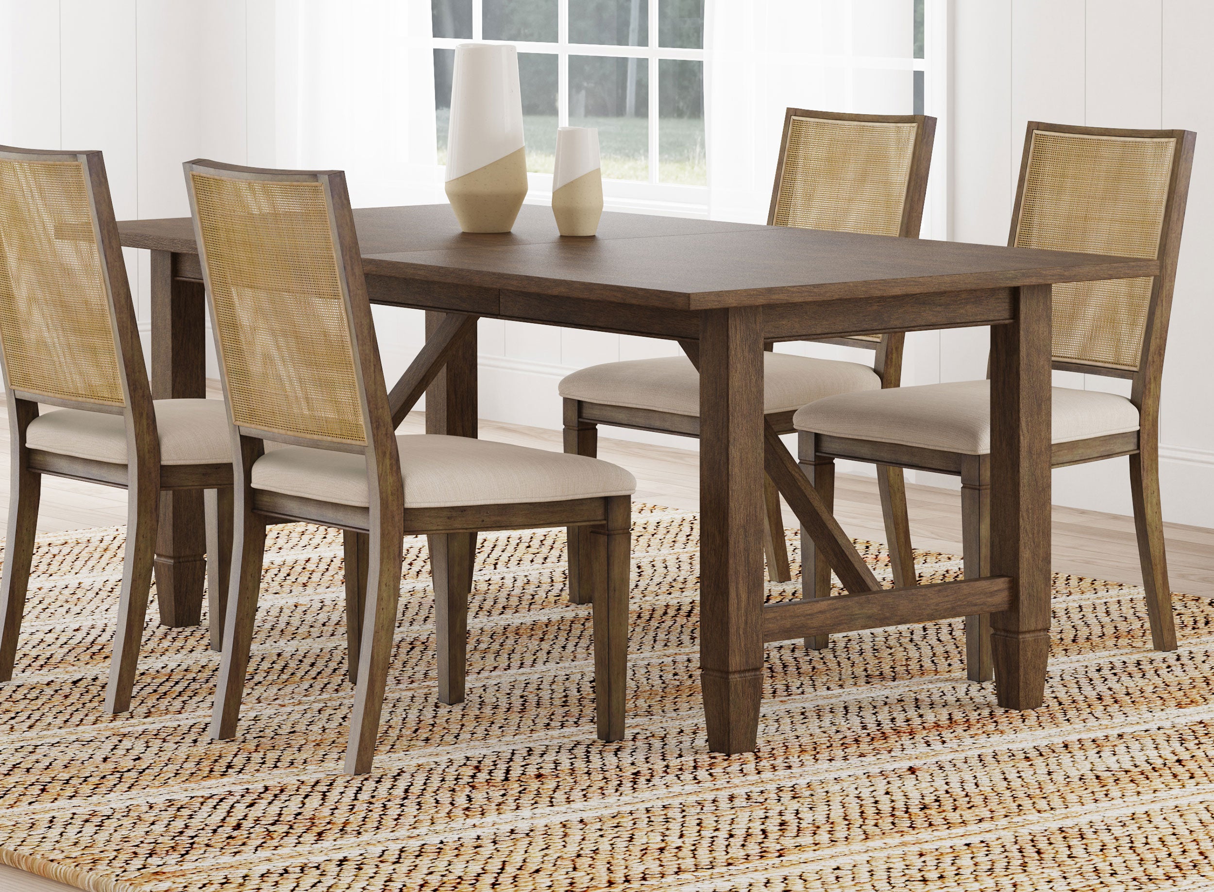 Matisse Extension Dining Table - Ideal Furniture (Fresno,CA)