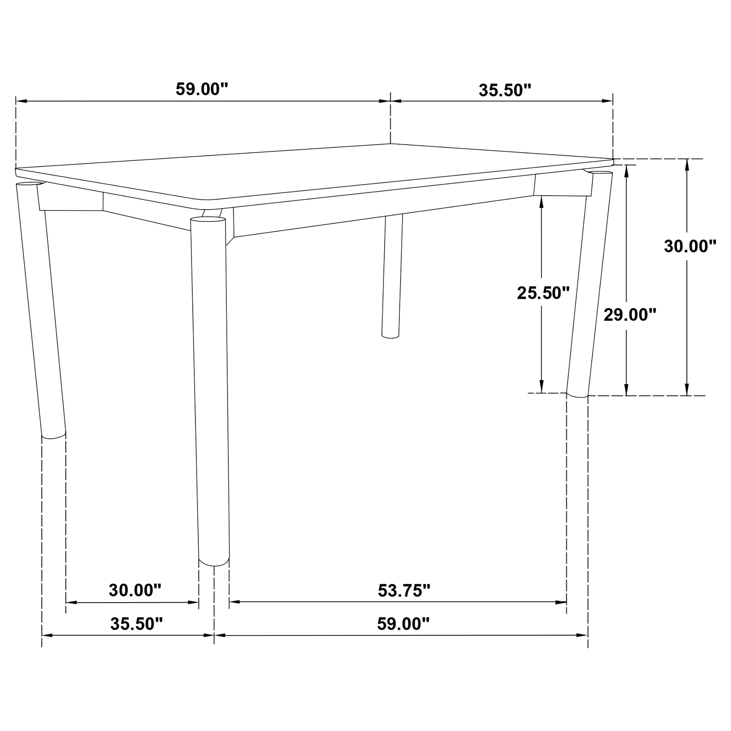 Parkridge Dining Table - Ideal Furniture (Fresno,CA)