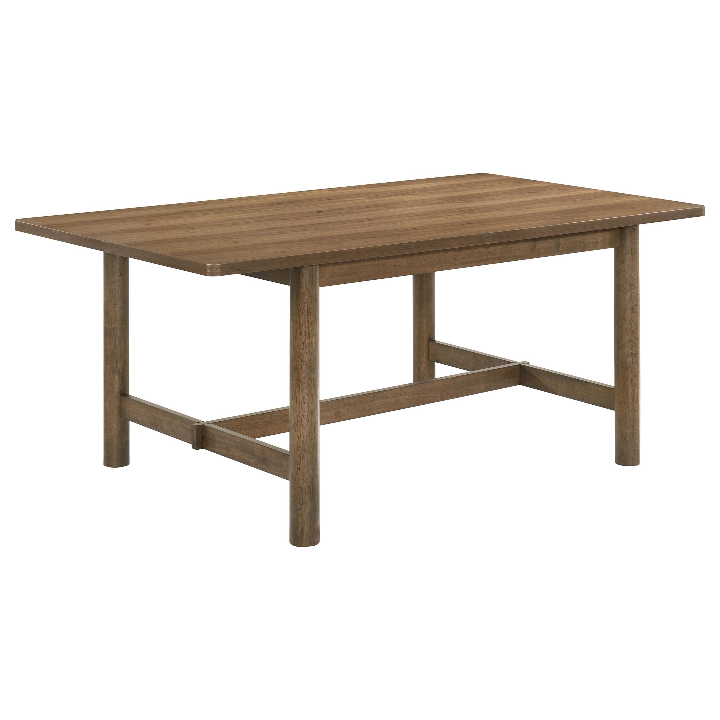 Crestmore 71-inch Rectangular Wood Dining Table Walnut - Ideal Furniture (Fresno,CA)