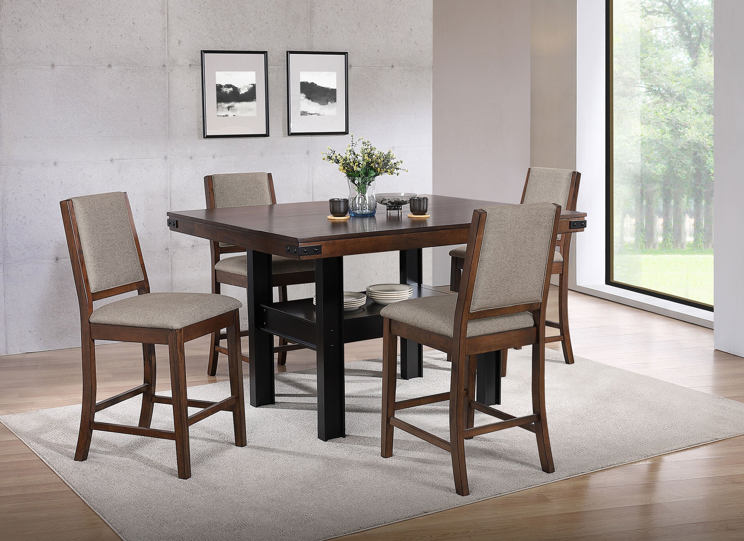 Patterson Counter Height Dining Set - Ideal Furniture (Fresno,CA)