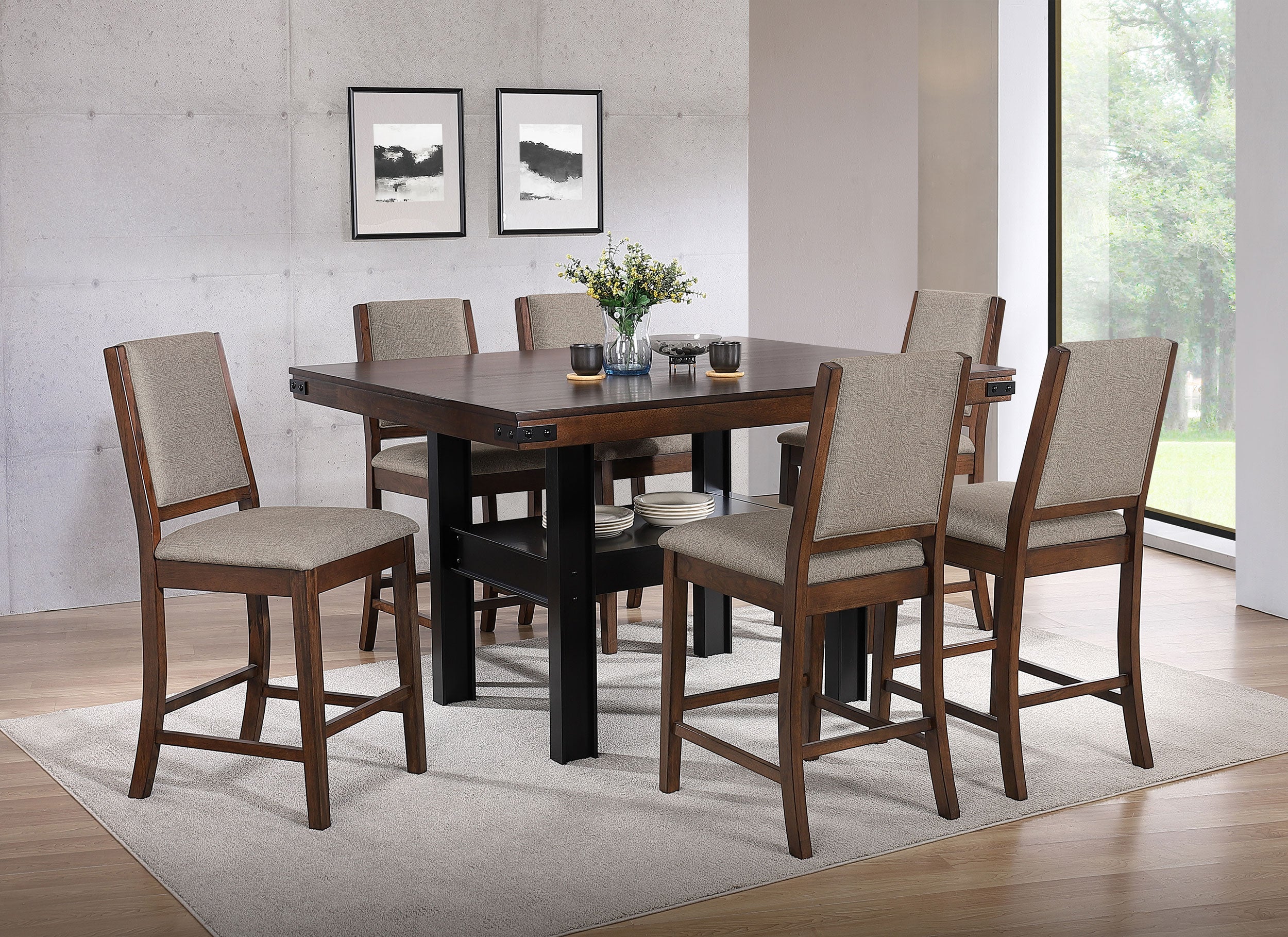 Patterson Counter Height Dining Set - Ideal Furniture (Fresno,CA)