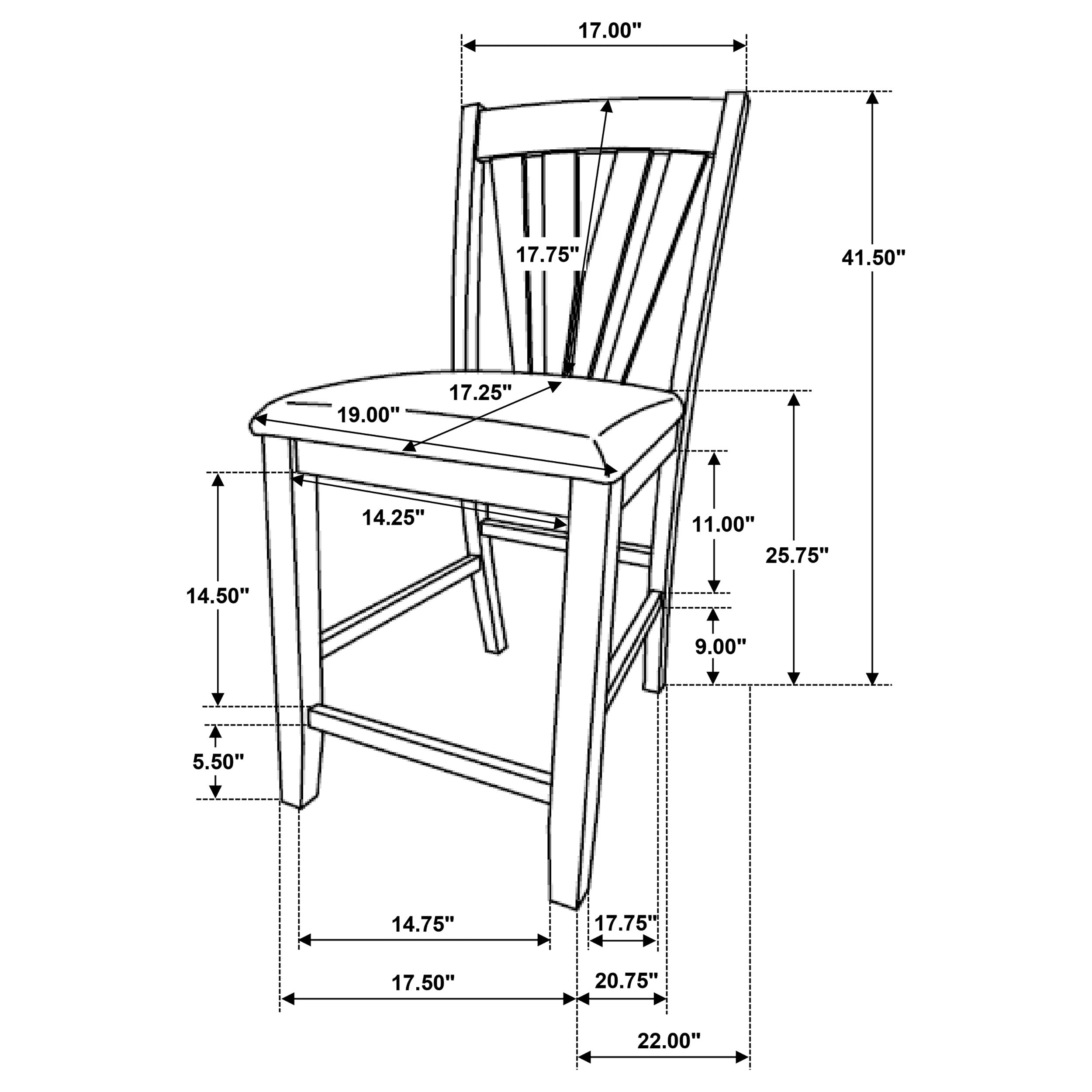 Canfield Counter Height Dining Set - Ideal Furniture (Fresno,CA)