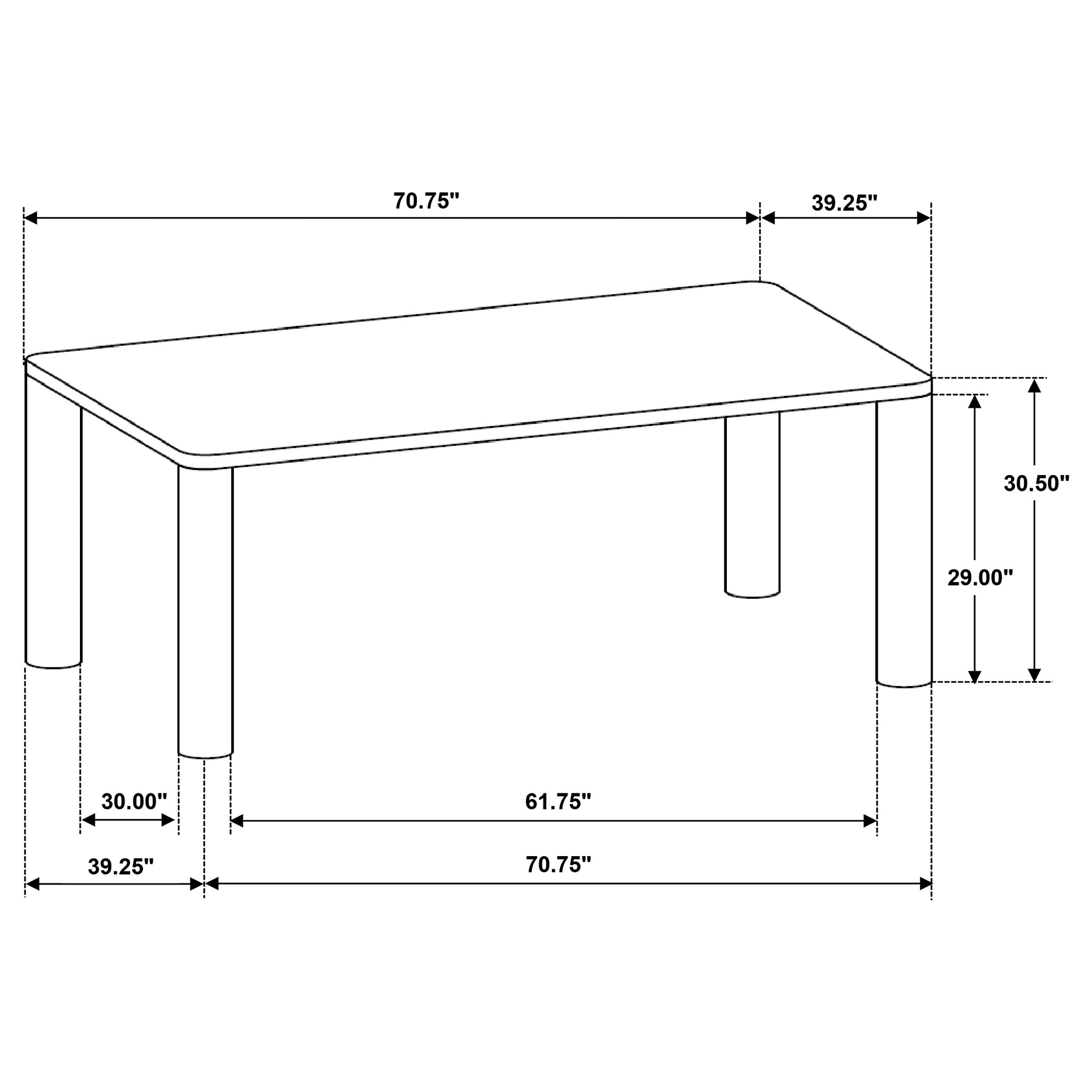 Castlewood Dining Table - Ideal Furniture (Fresno,CA)