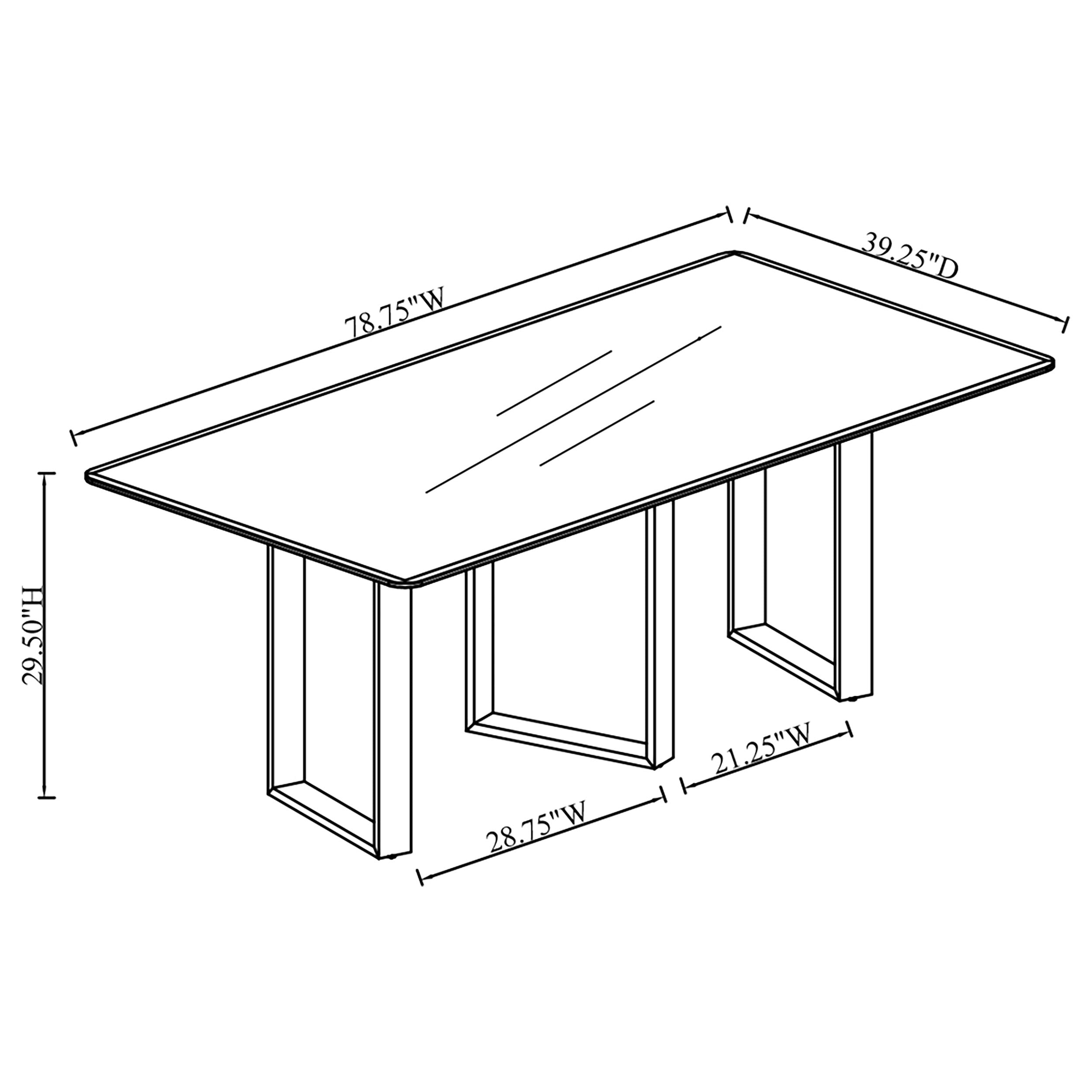 Desden Dining Table - Ideal Furniture (Fresno,CA)