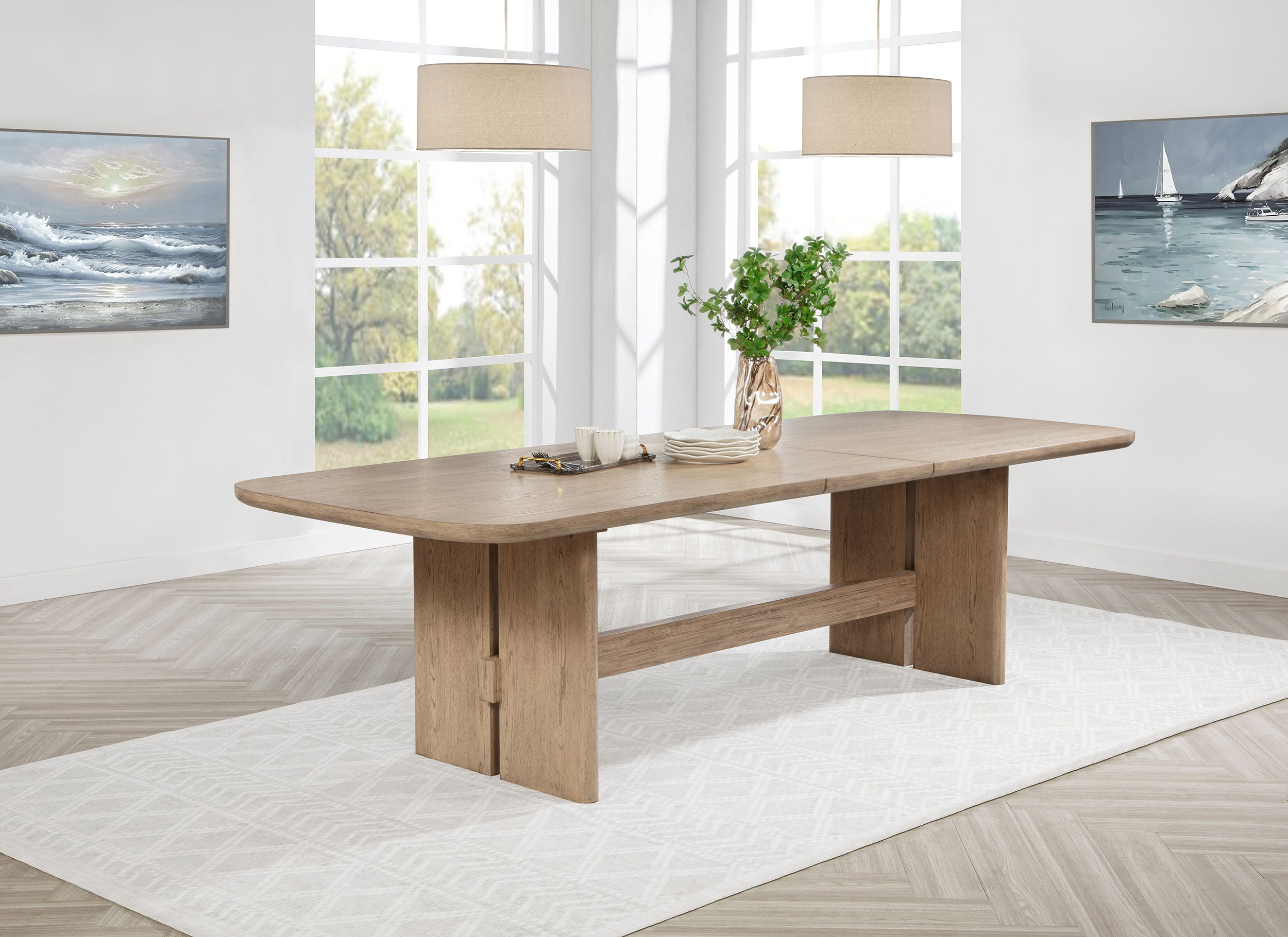 Kailani Extension Dining Table - Ideal Furniture (Fresno,CA)