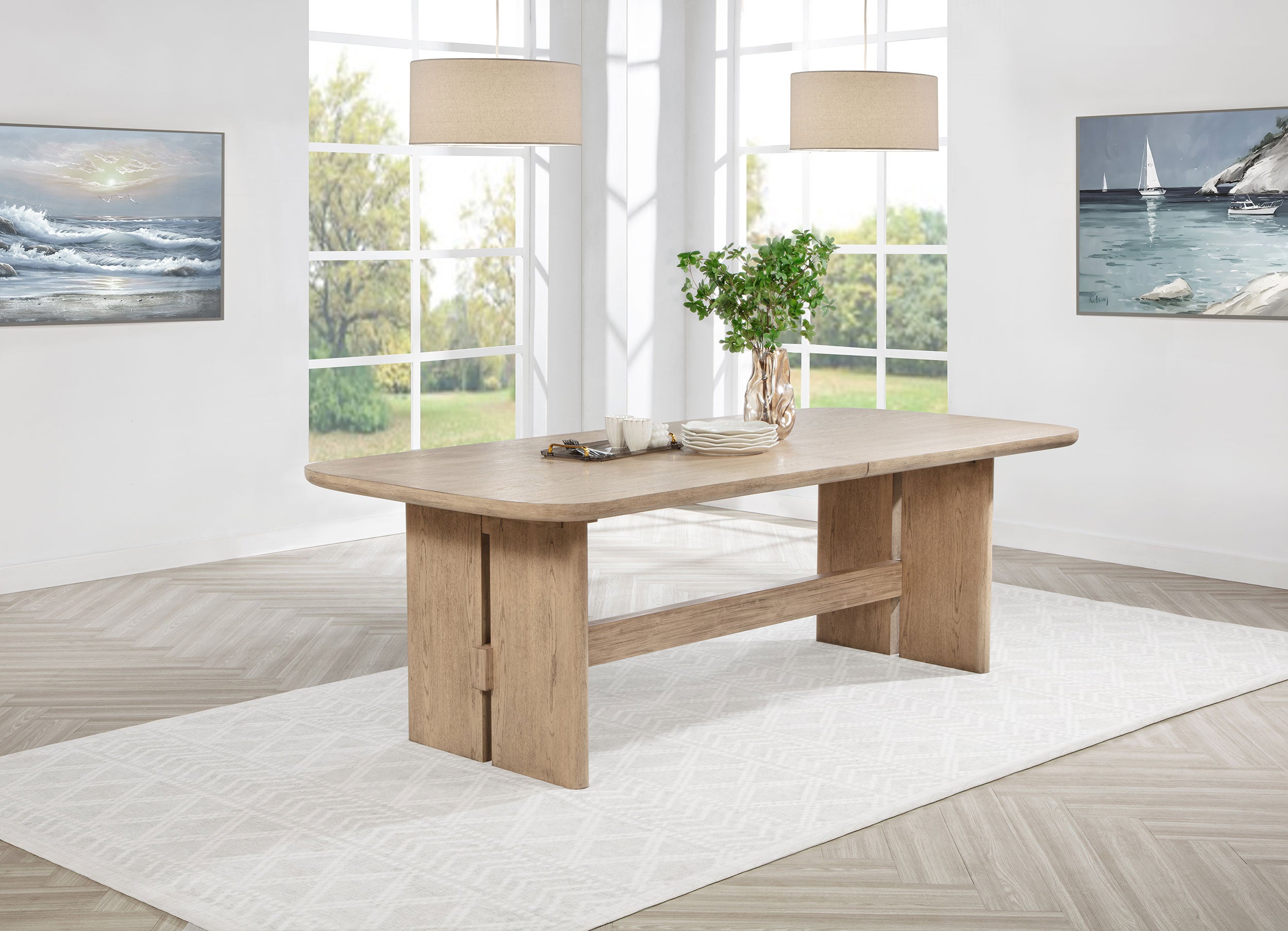 Kailani Extension Dining Table - Ideal Furniture (Fresno,CA)