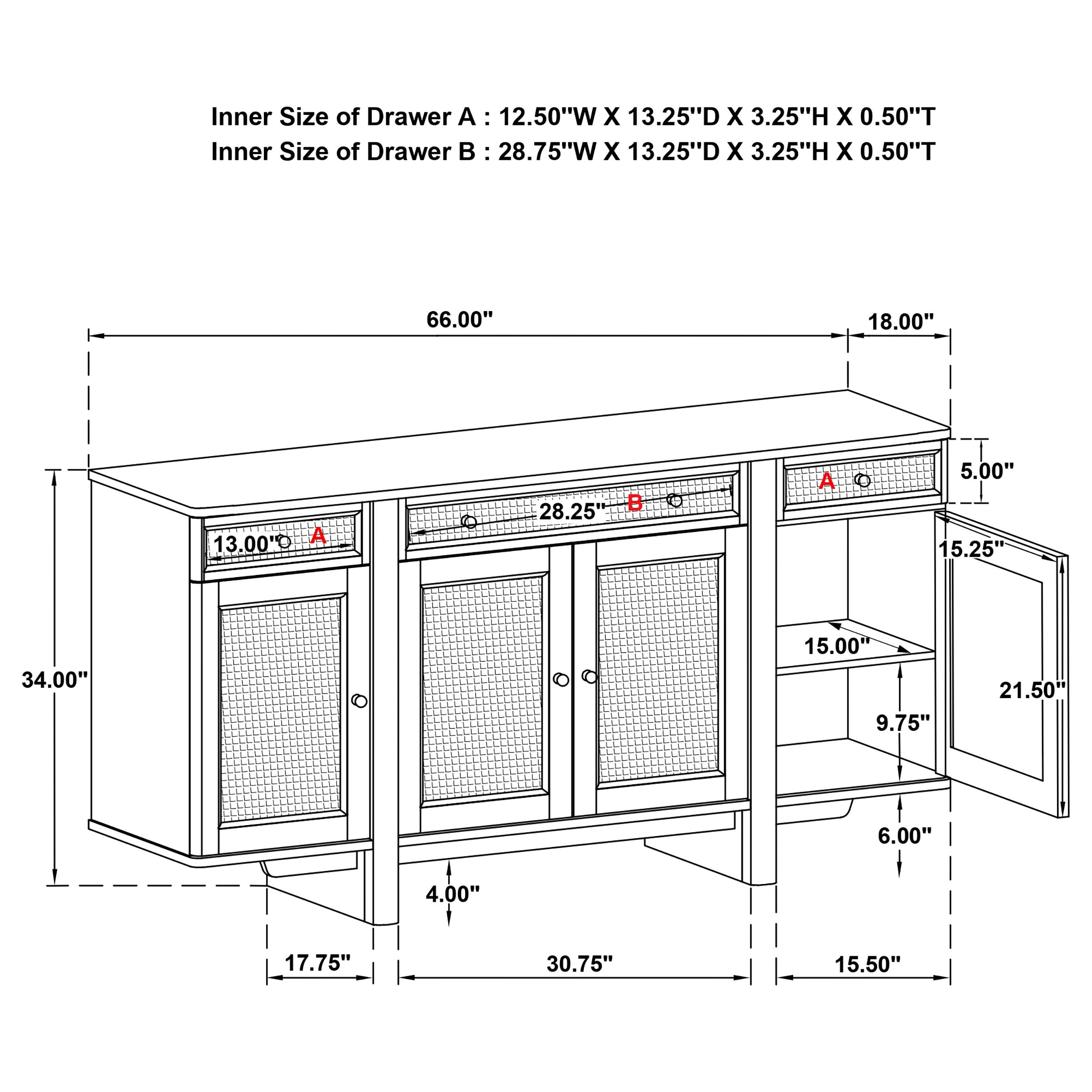 Kailani Sideboard - Ideal Furniture (Fresno,CA)