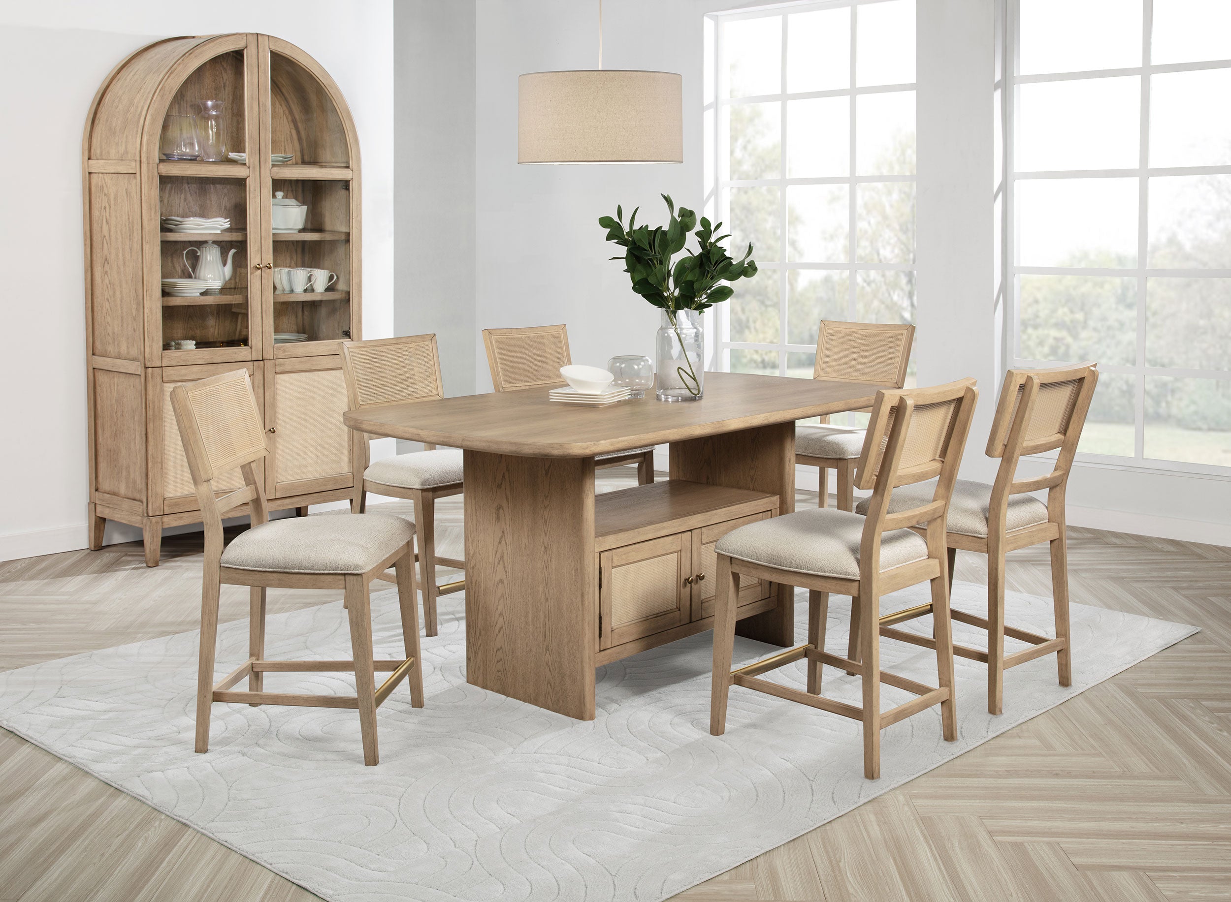 Kailani Counter Height Dining Set - Ideal Furniture (Fresno,CA)