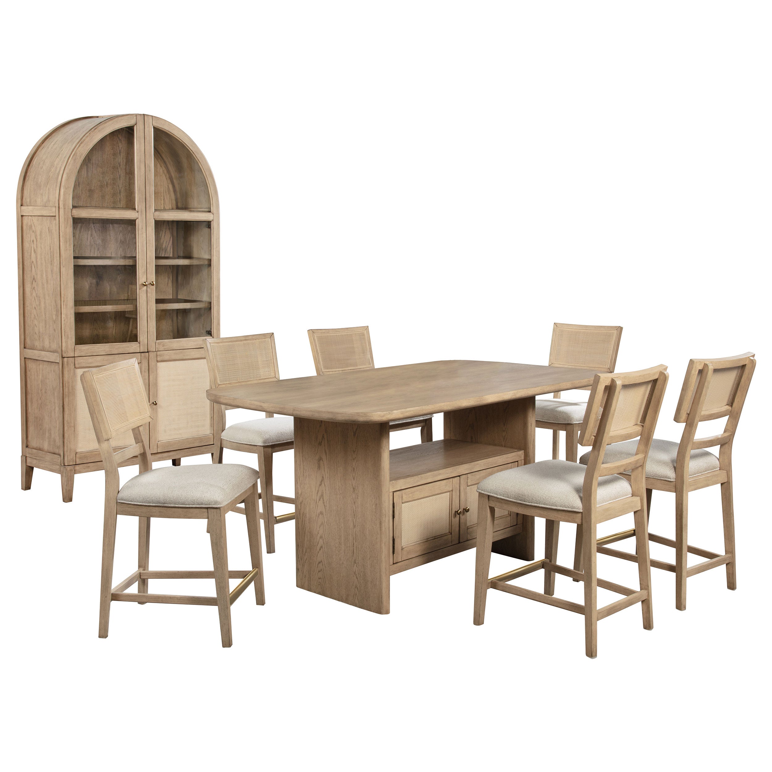 Kailani Counter Height Dining Set - Ideal Furniture (Fresno,CA)