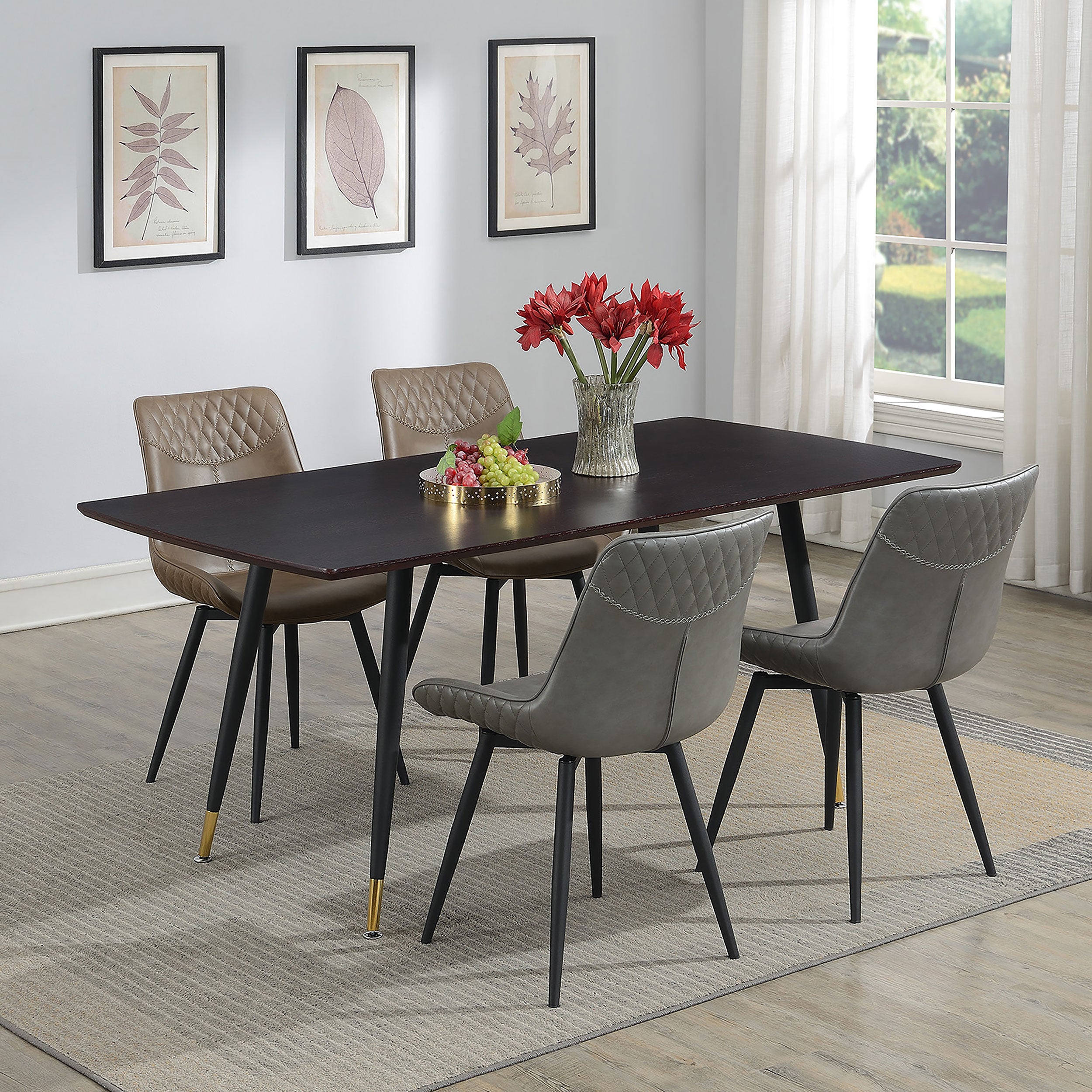 Brassie Swivel Dining Side Chair - Ideal Furniture (Fresno,CA)