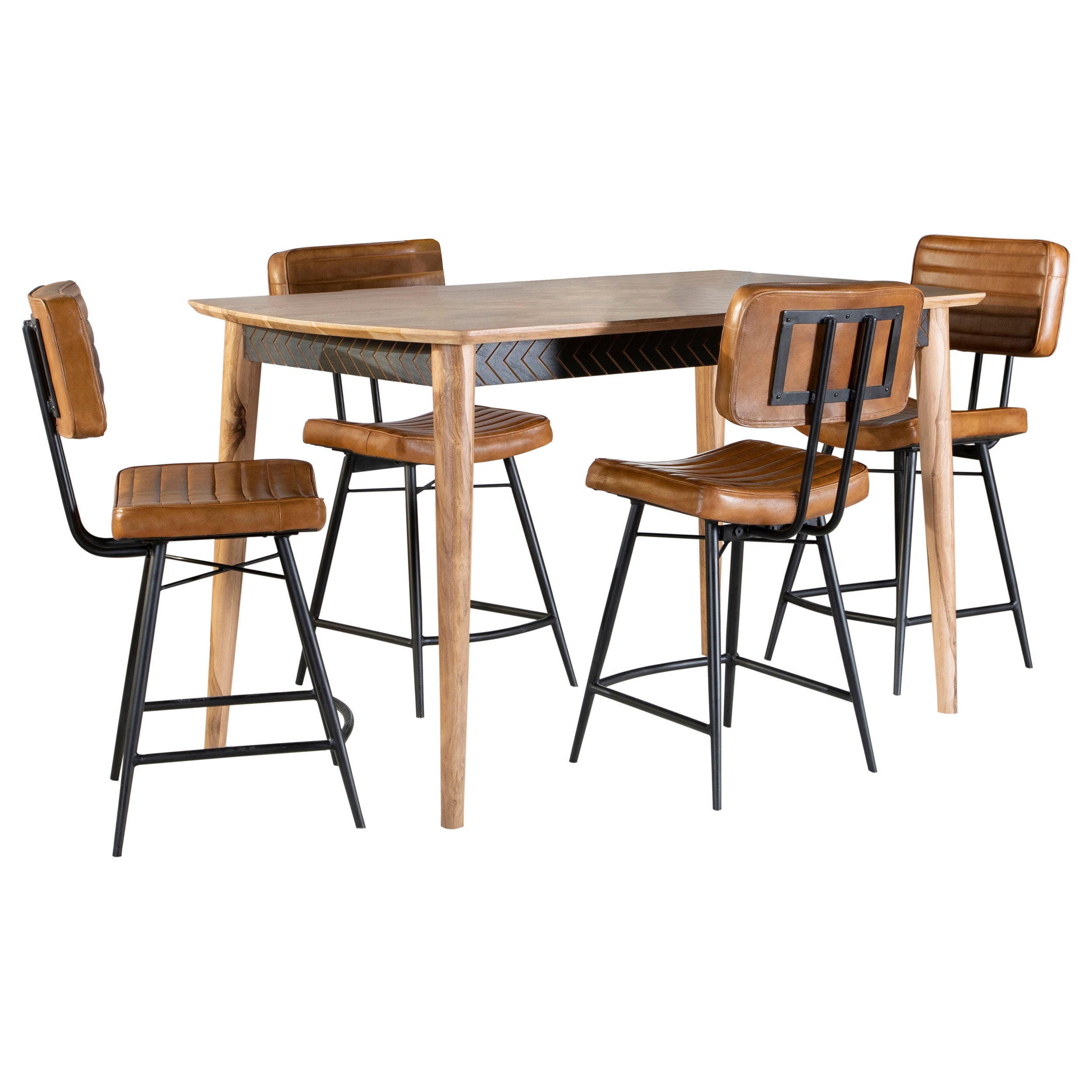 Partridge Counter Height Dining Set - Ideal Furniture (Fresno,CA)