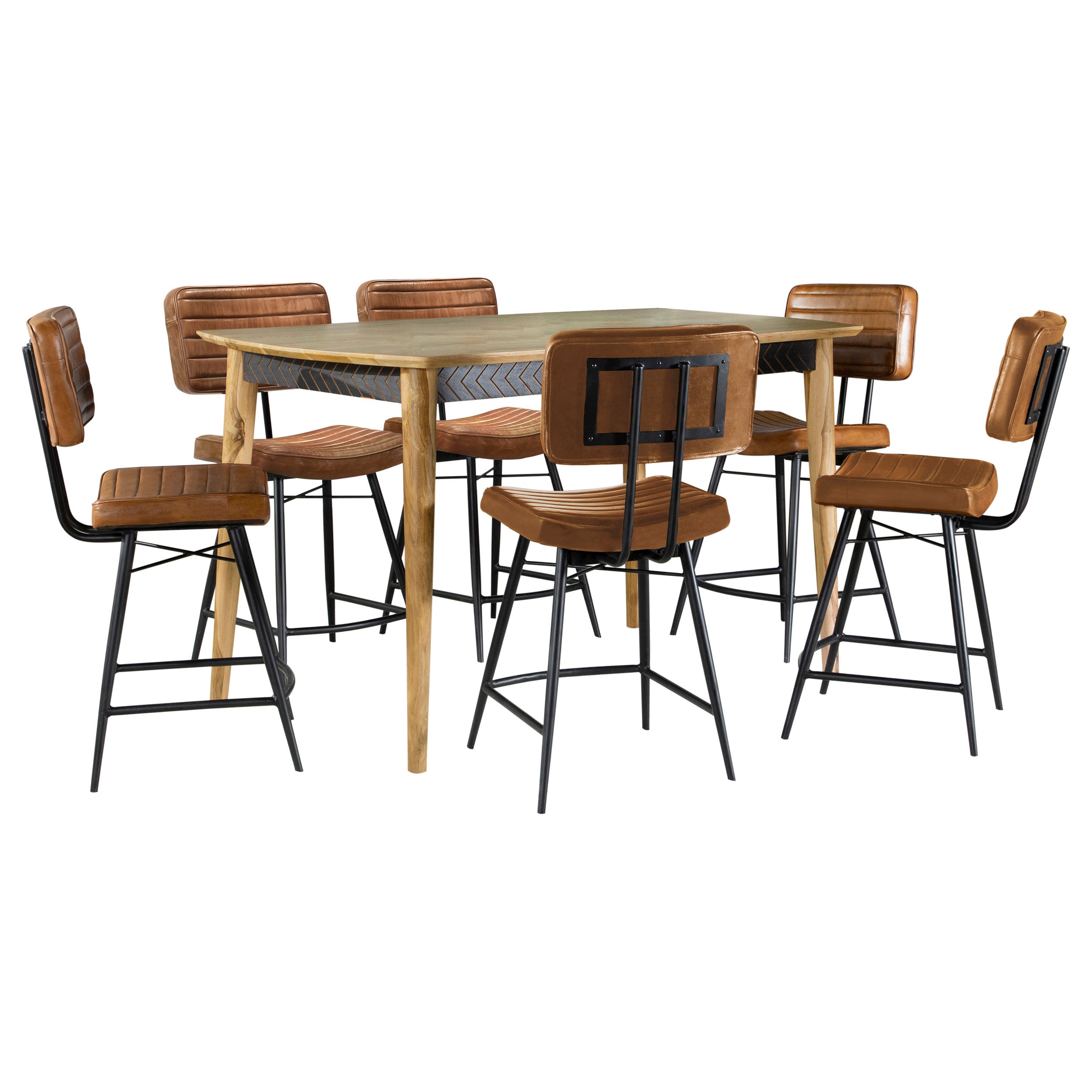 Partridge Counter Height Dining Set - Ideal Furniture (Fresno,CA)