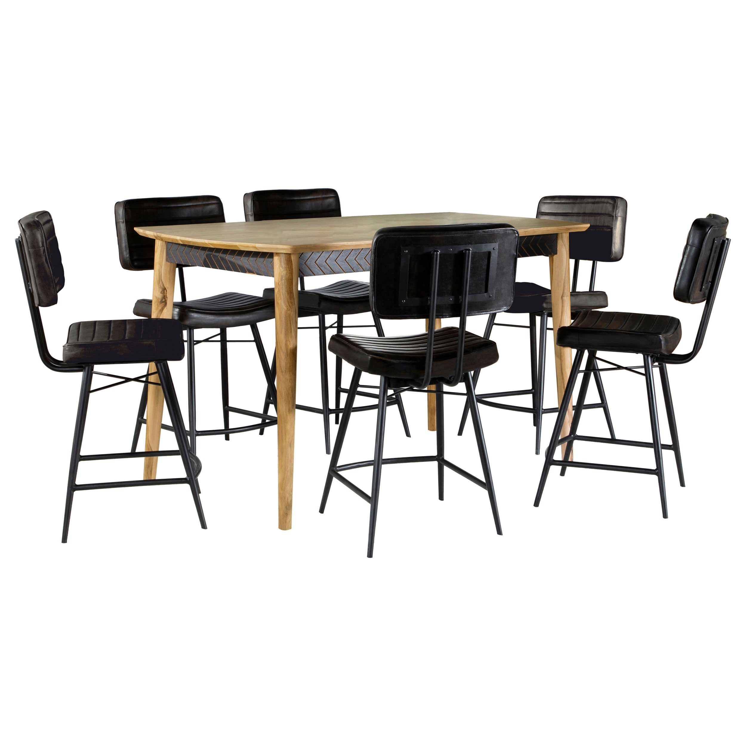 Partridge Counter Height Dining Set - Ideal Furniture (Fresno,CA)