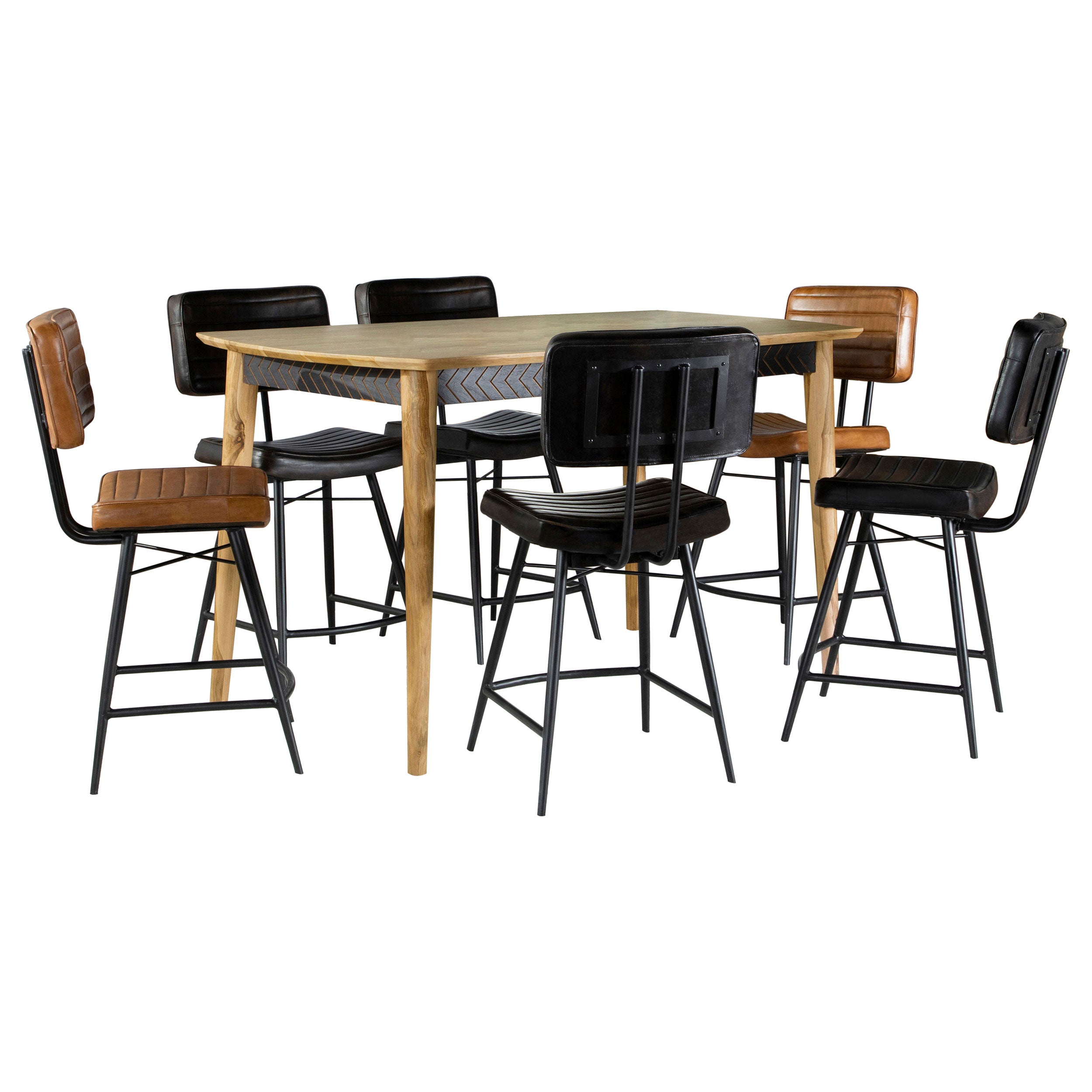 Partridge Counter Height Dining Set - Ideal Furniture (Fresno,CA)