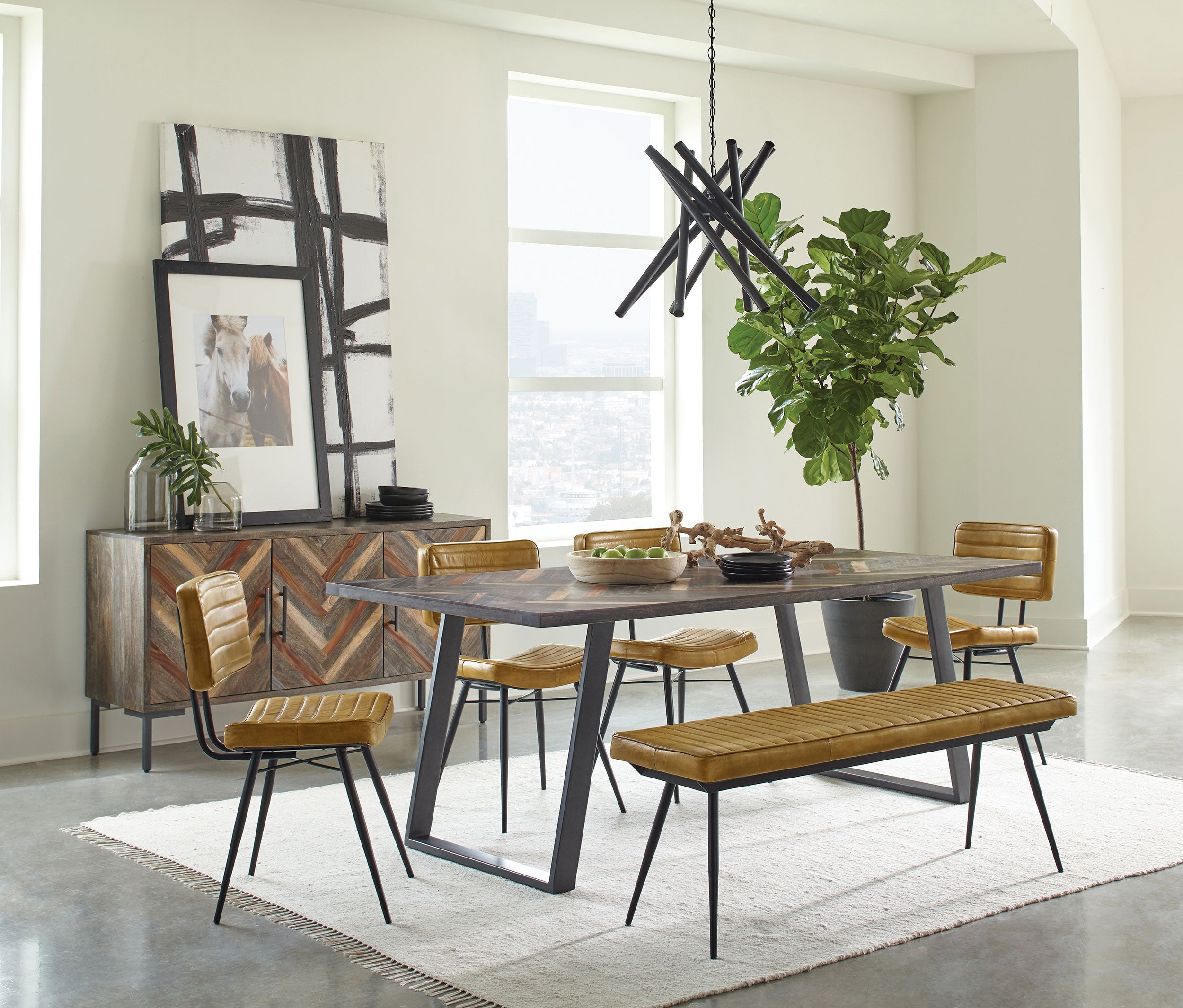 Misty Dining Bench - Ideal Furniture (Fresno,CA)