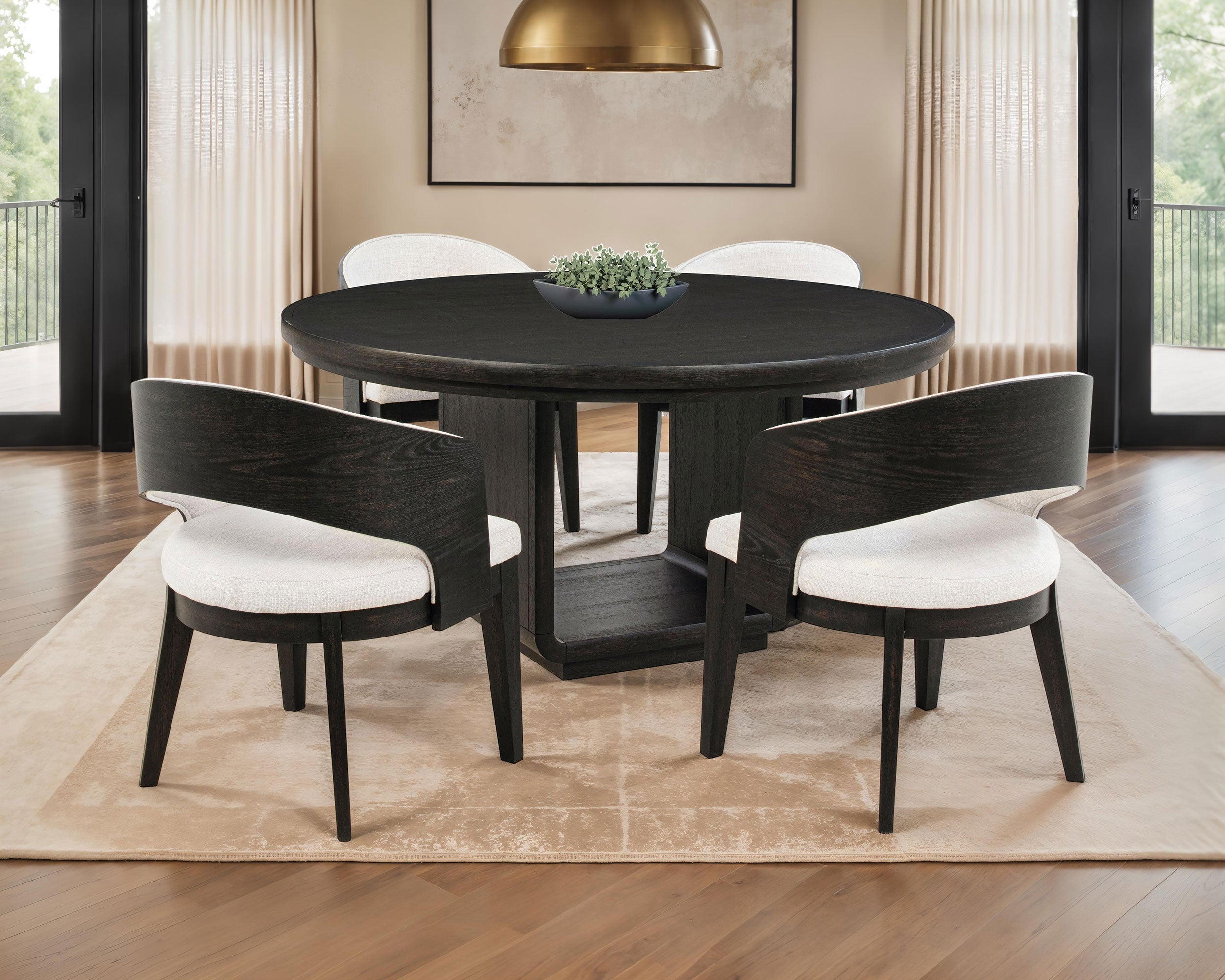 Leandro Dining Set - Ideal Furniture (Fresno,CA)