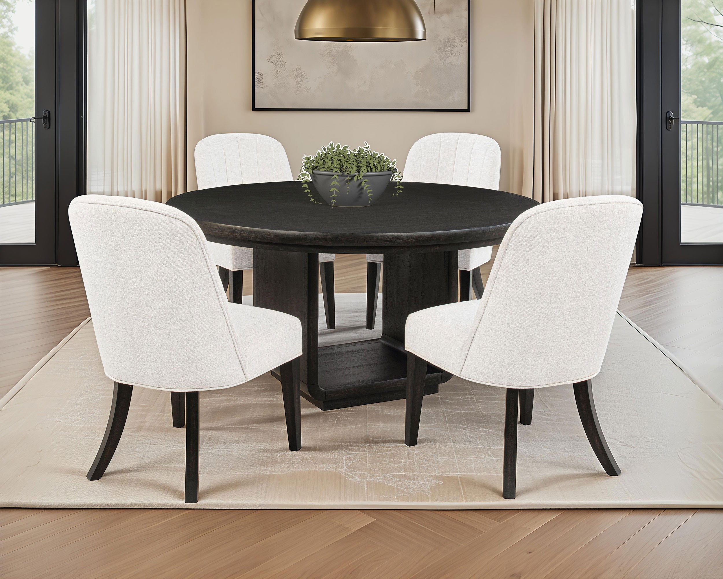 Leandro Dining Set - Ideal Furniture (Fresno,CA)