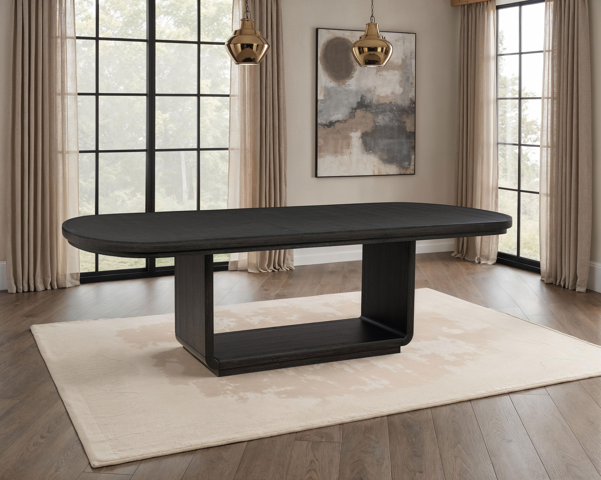 Leandro Extension Dining Table - Ideal Furniture (Fresno,CA)