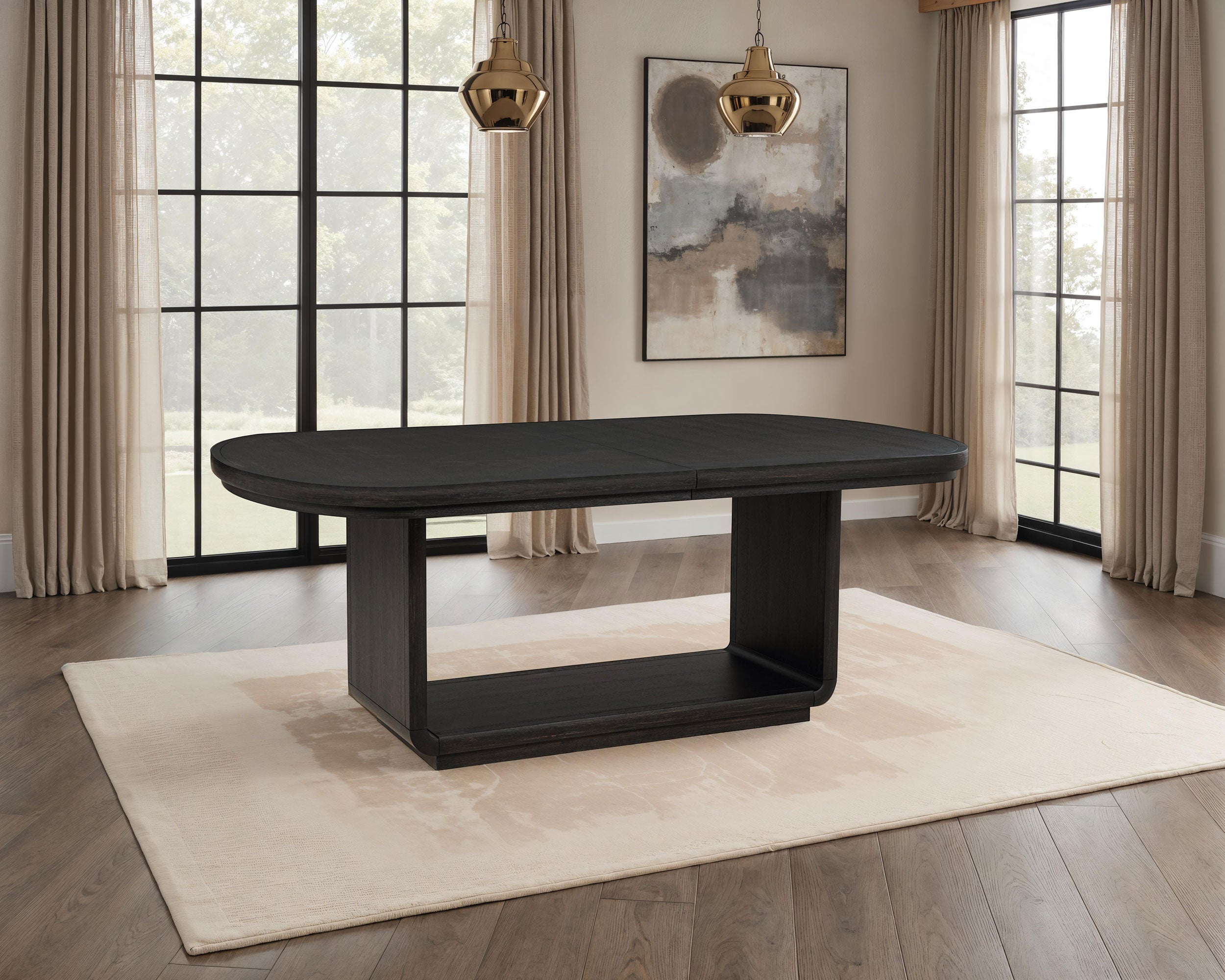 Leandro Extension Dining Table - Ideal Furniture (Fresno,CA)